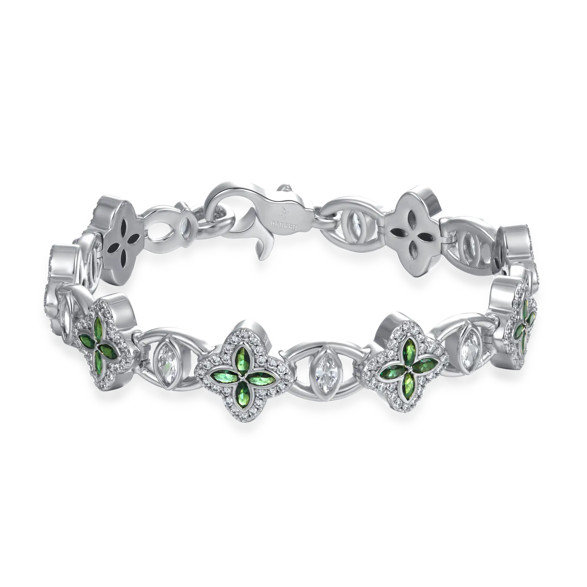 Iced Clover Eyes Blessing Bracelet - Image 5