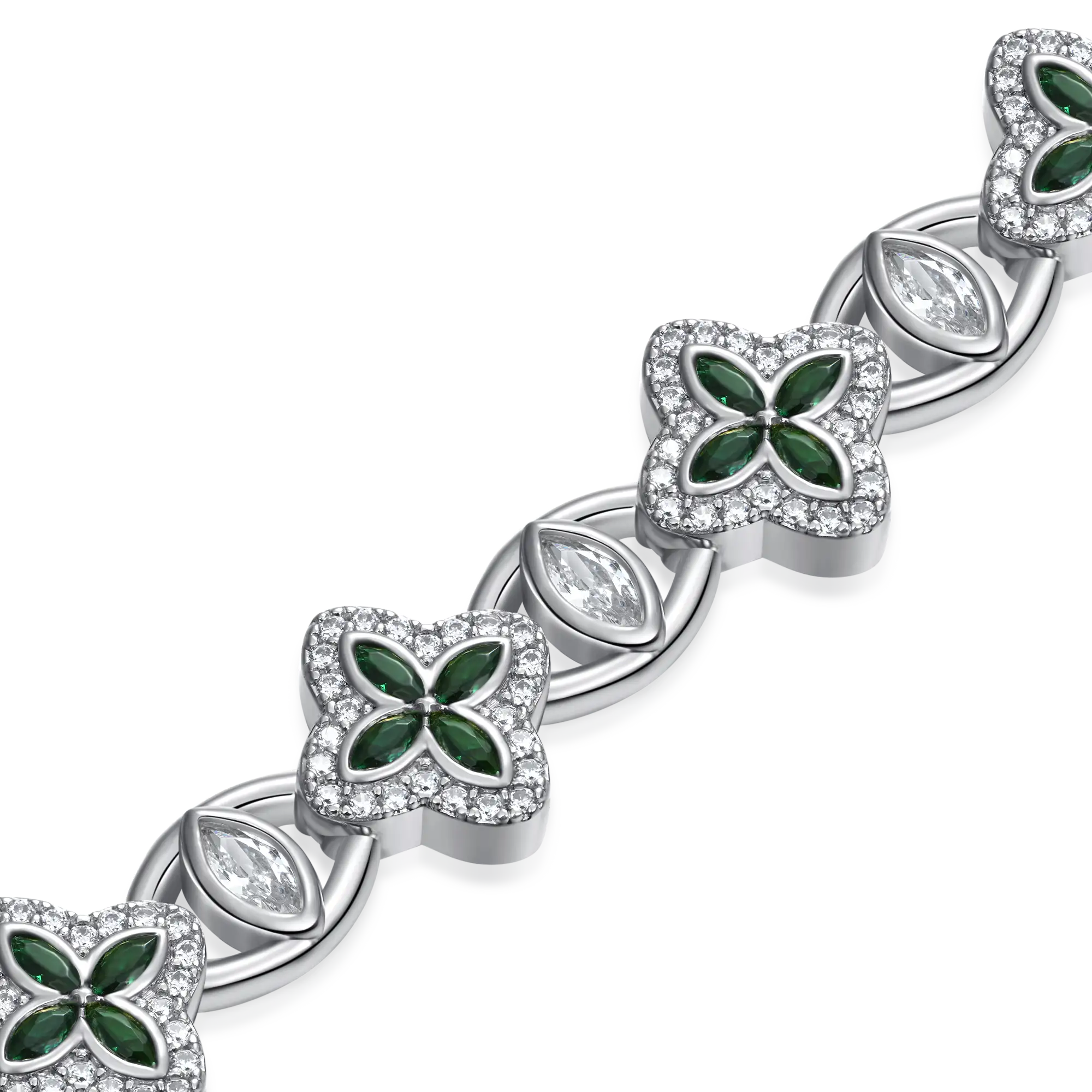 Iced Clover Eyes Blessing Bracelet - Image 6