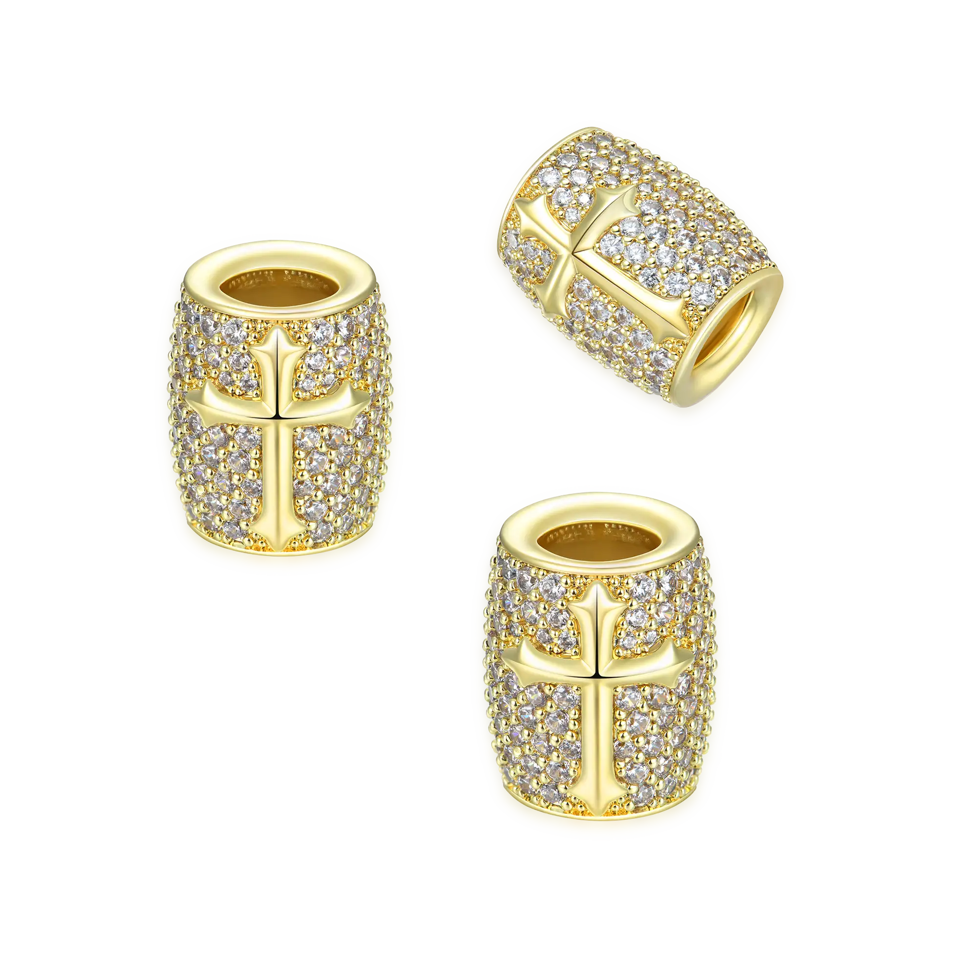 Iced Cross Hair Beads - Image 5