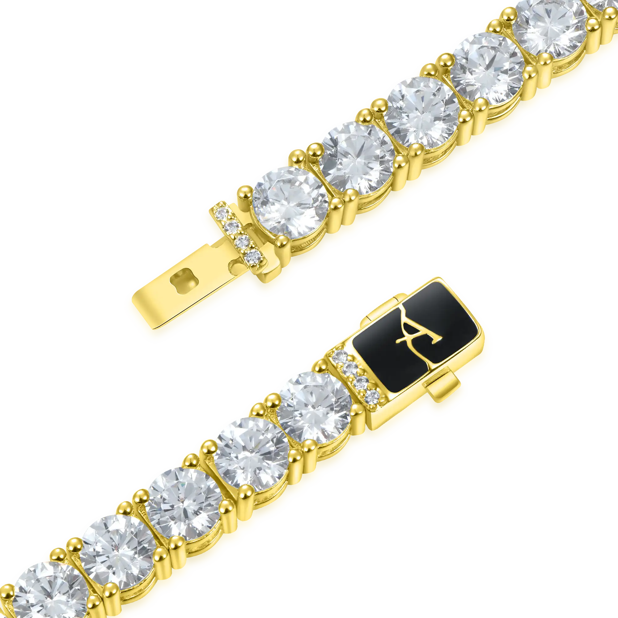 Moissanite Iced Tennis Bracelet - 5mm - Image 11