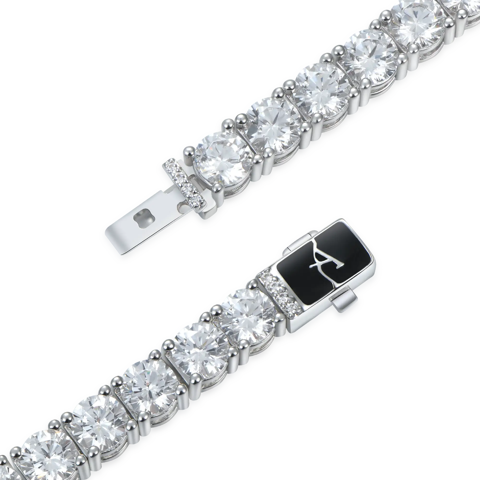 Moissanite Iced Tennis Bracelet - 5mm - Image 5