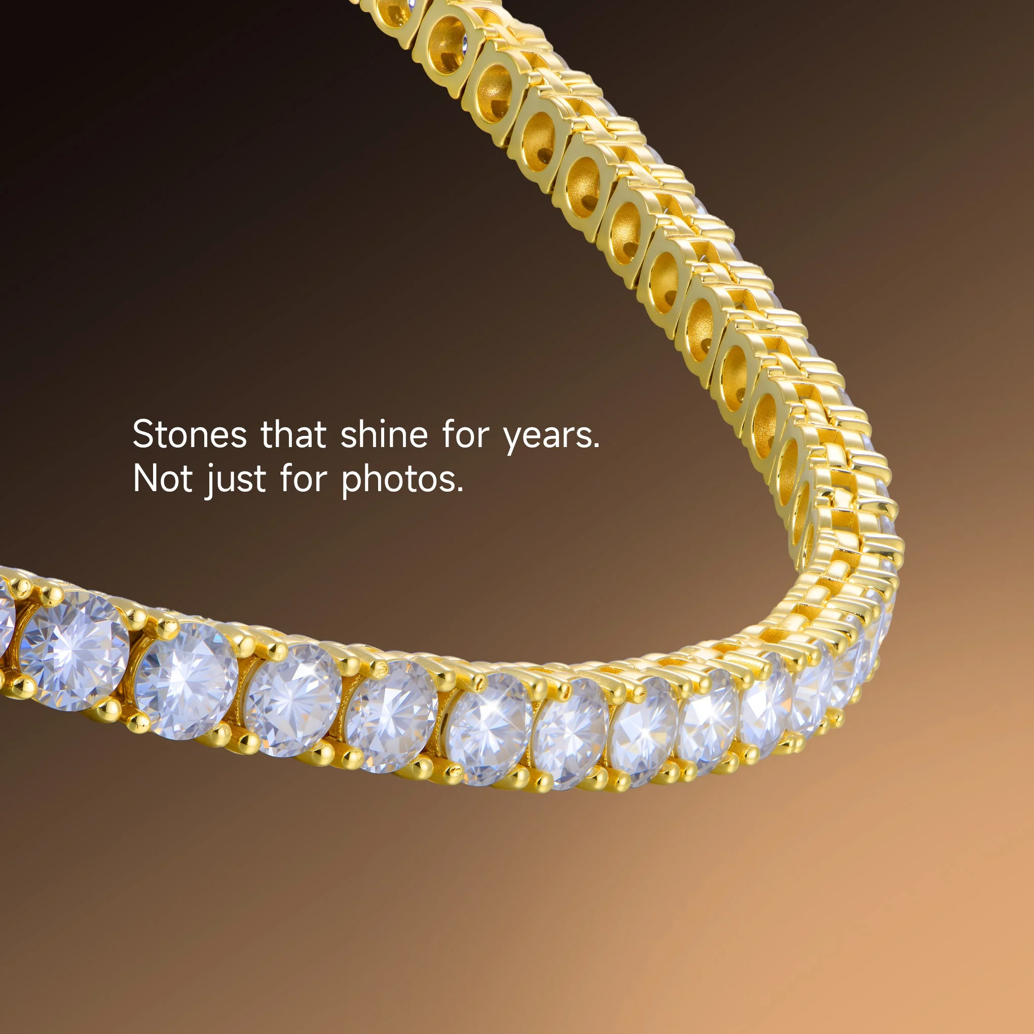 Moissanite Iced Tennis Bracelet - 5mm - Image 9