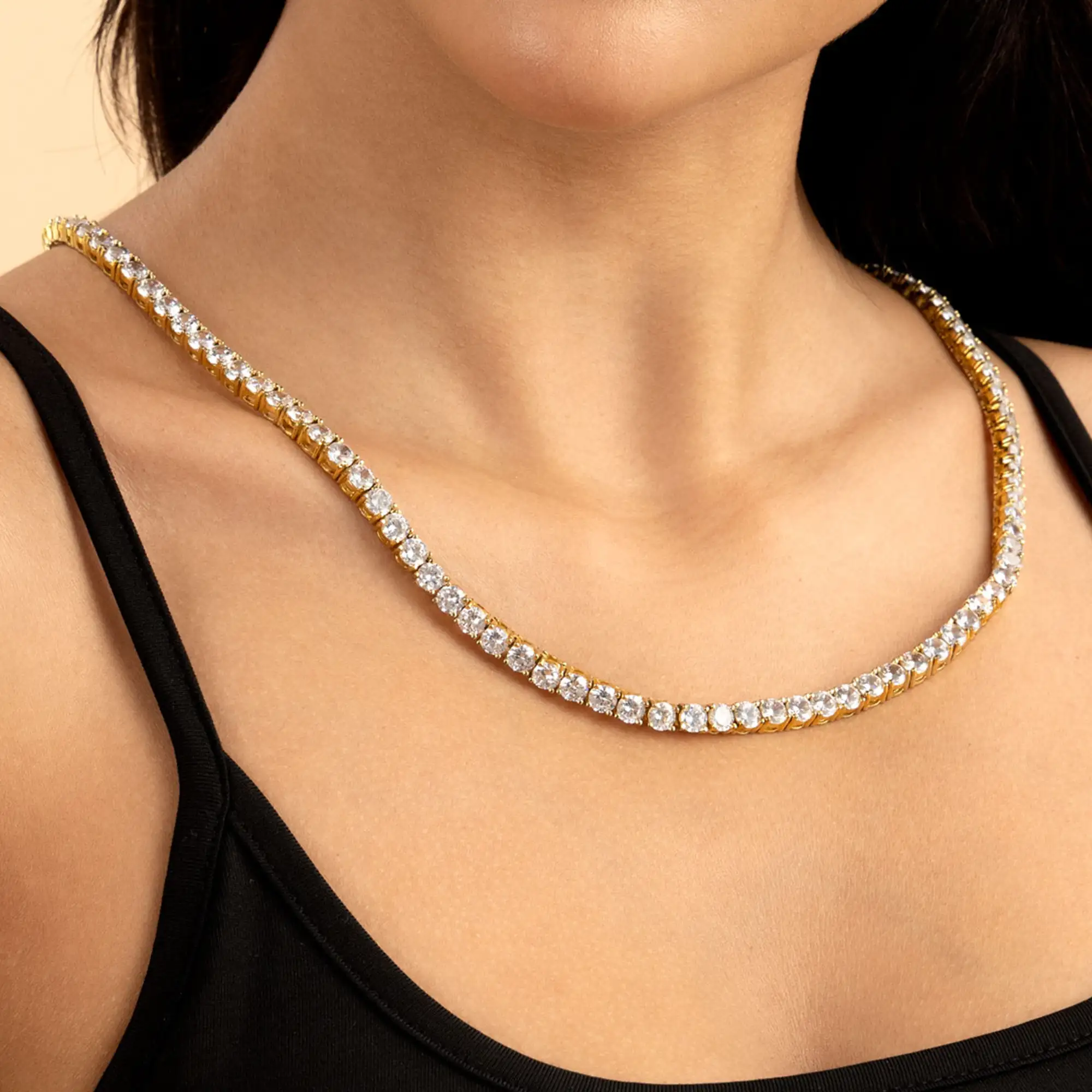 Moissanite Iced Tennis Chain - 5mm - Image 9