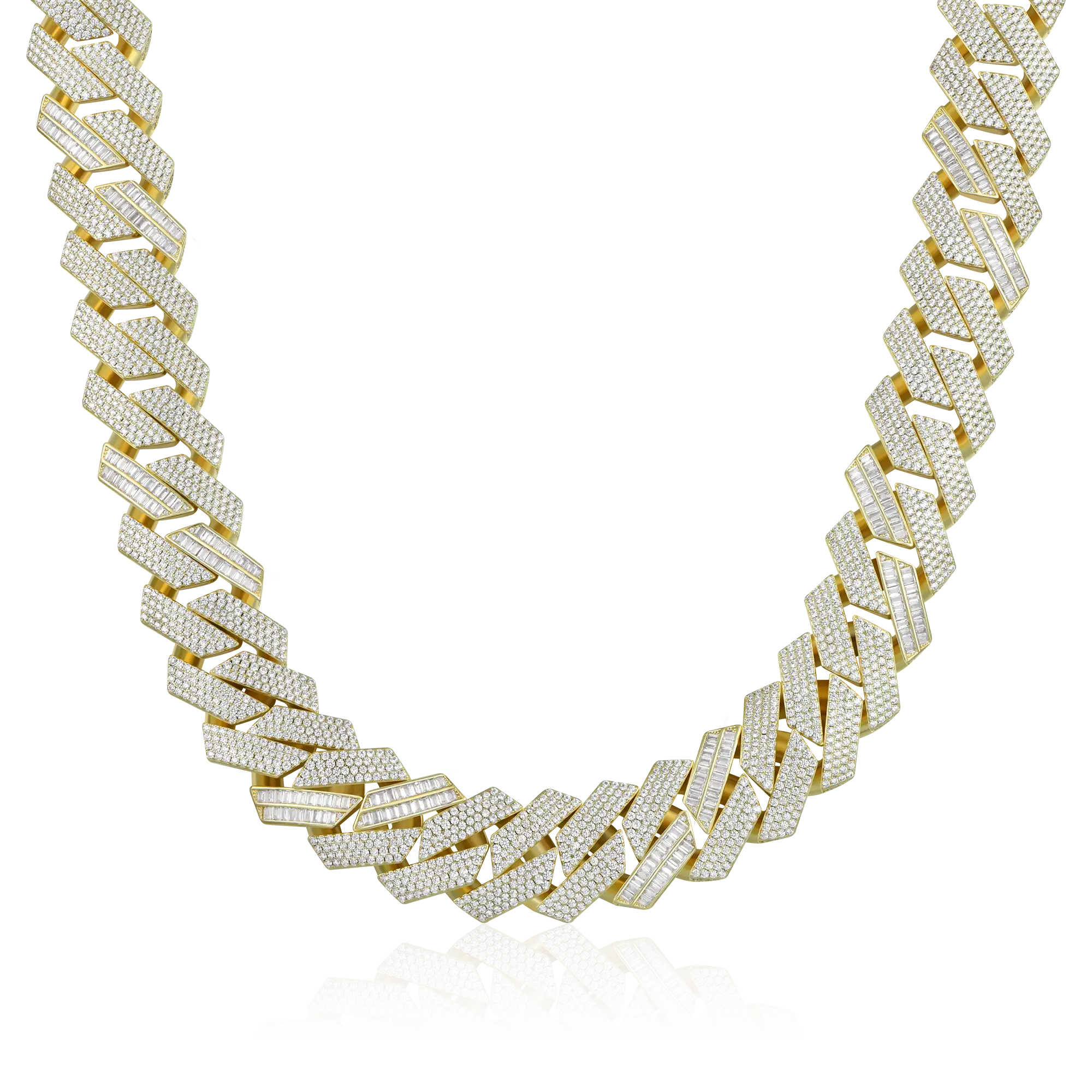 Custom Rollercoaster Buckle Prong Cuban Chain - 25mm - Image 5