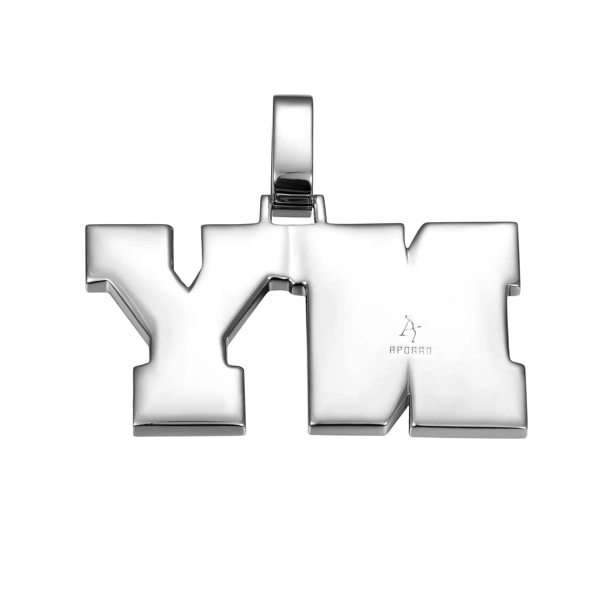 Custom Emerald Cut Moissanite University Font Letter/Number Pendant - Image 6