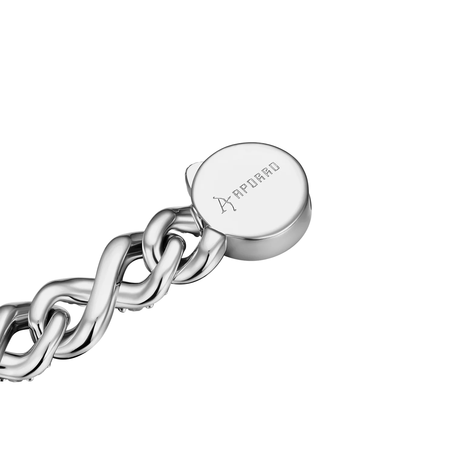 Infinity 8mm Two-tone Snake Shape Bracelet-White Gold - Image 7