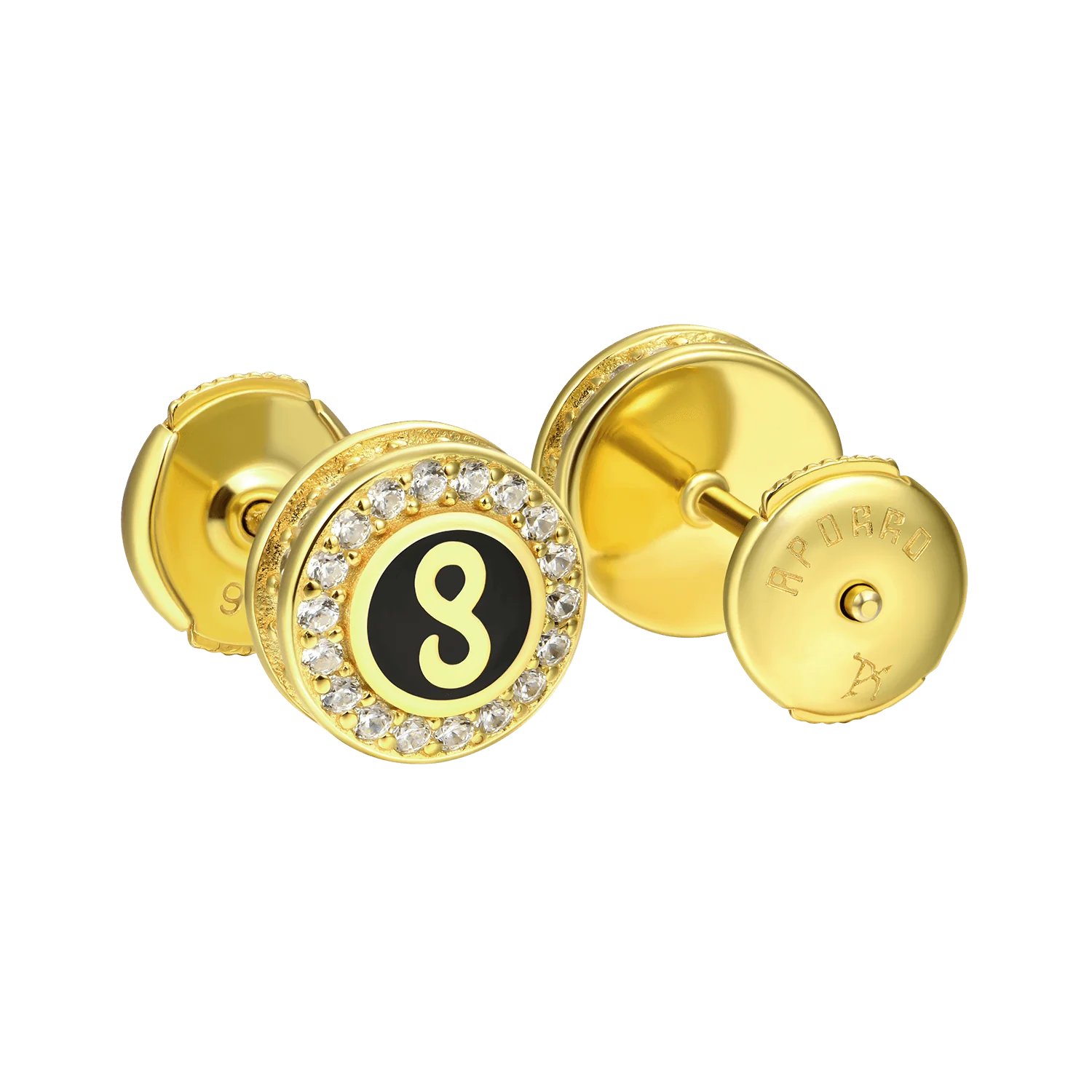 S925 Infinity Stud Earrings - Pair