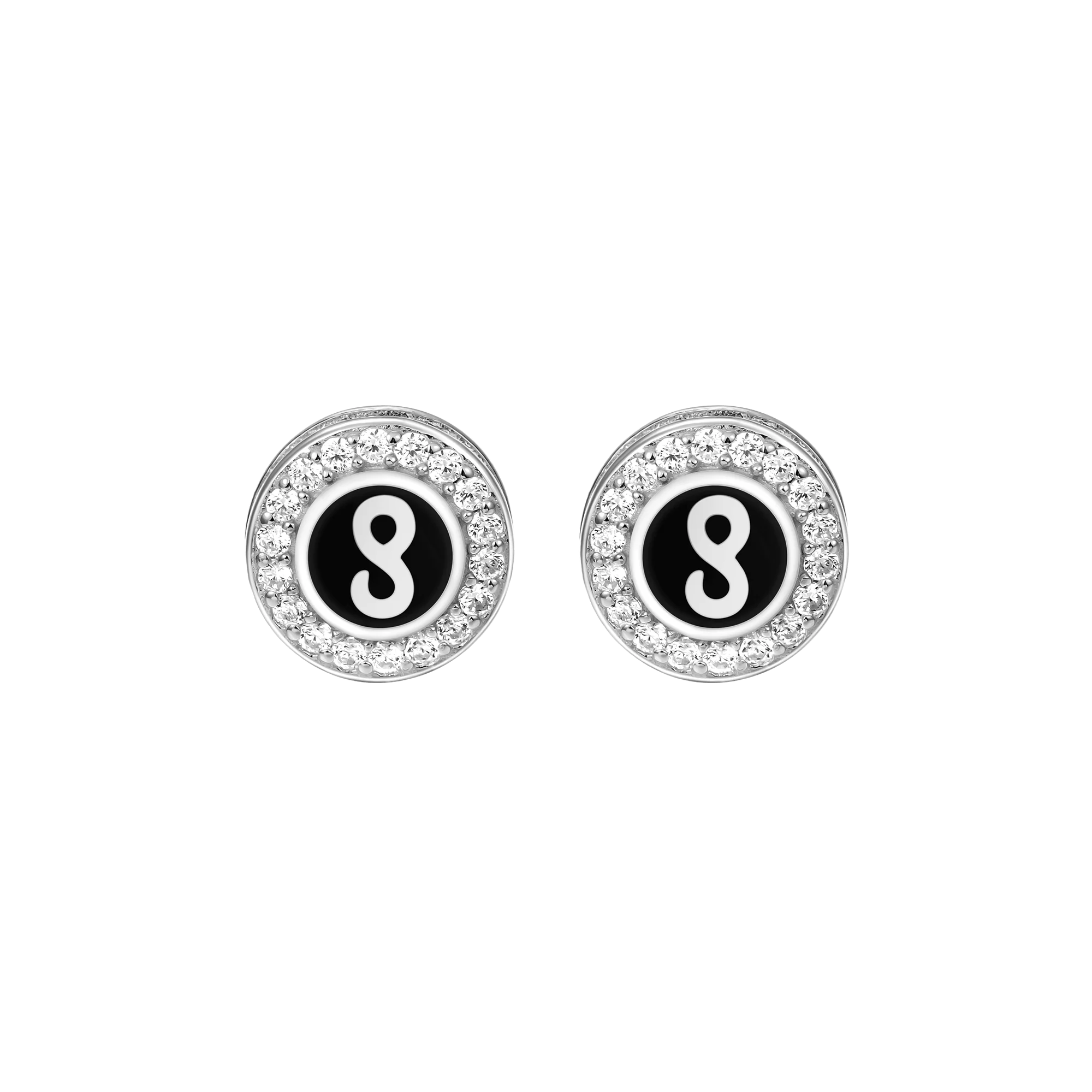 S925 Infinity Stud Earrings - Pair - Image 10