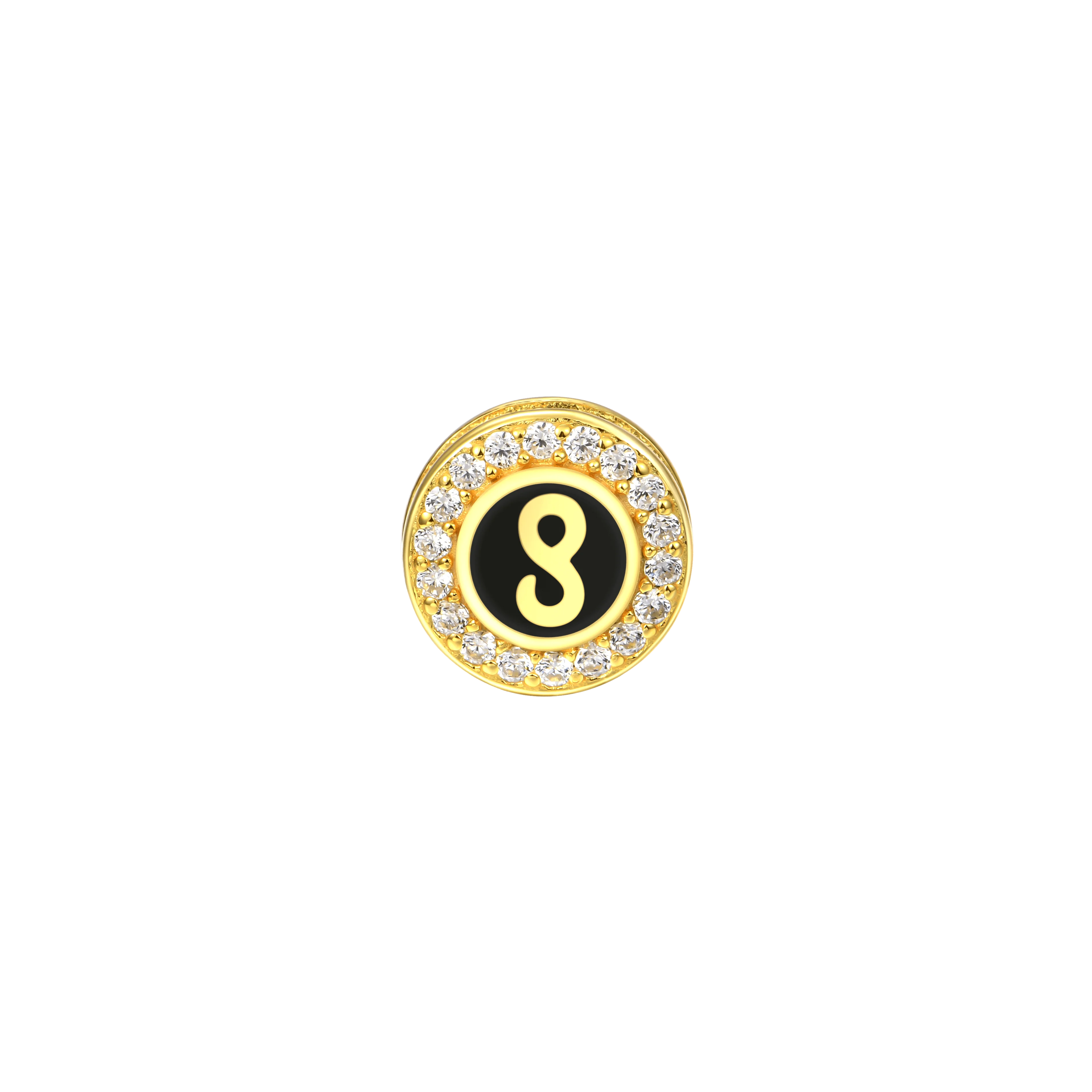 S925 Infinity Stud Earrings - Pair - Image 4