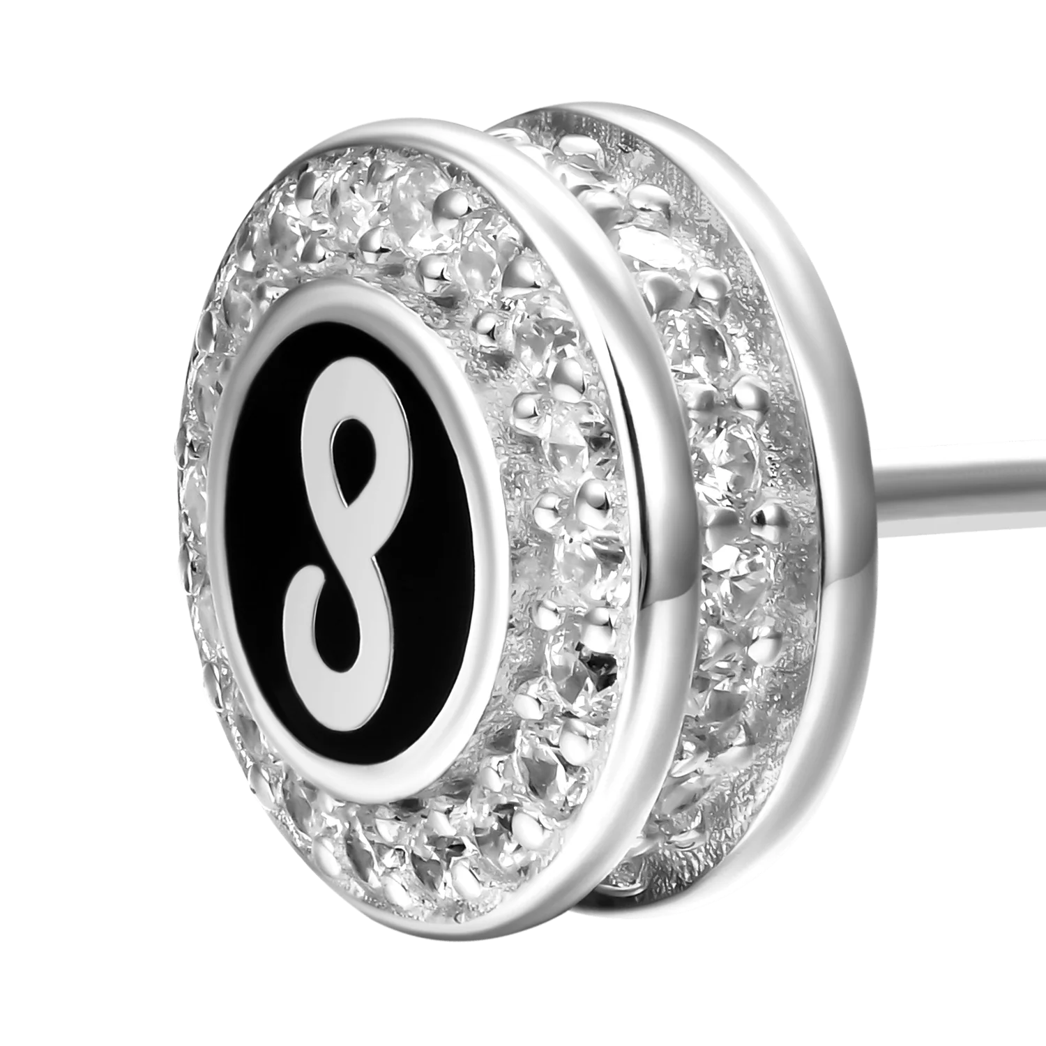 S925 Infinity Stud Earrings - Pair - Image 8