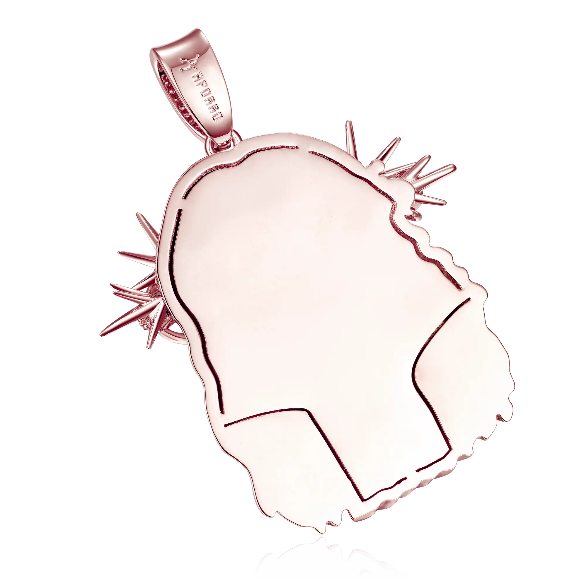 Jesus Piece Fully Iced Pendant - Large - Image 10