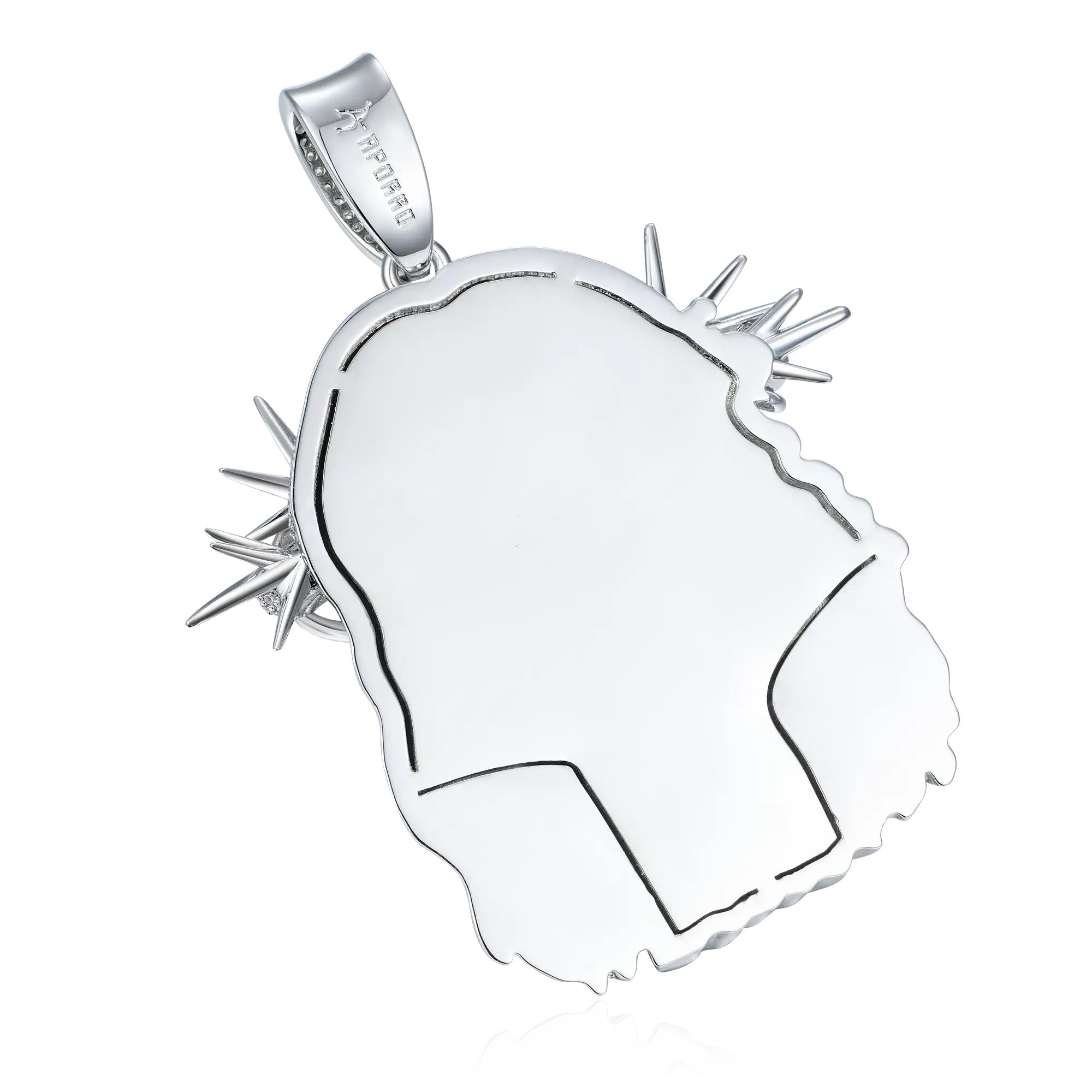 Jesus Piece Fully Iced Pendant - Large - Image 4