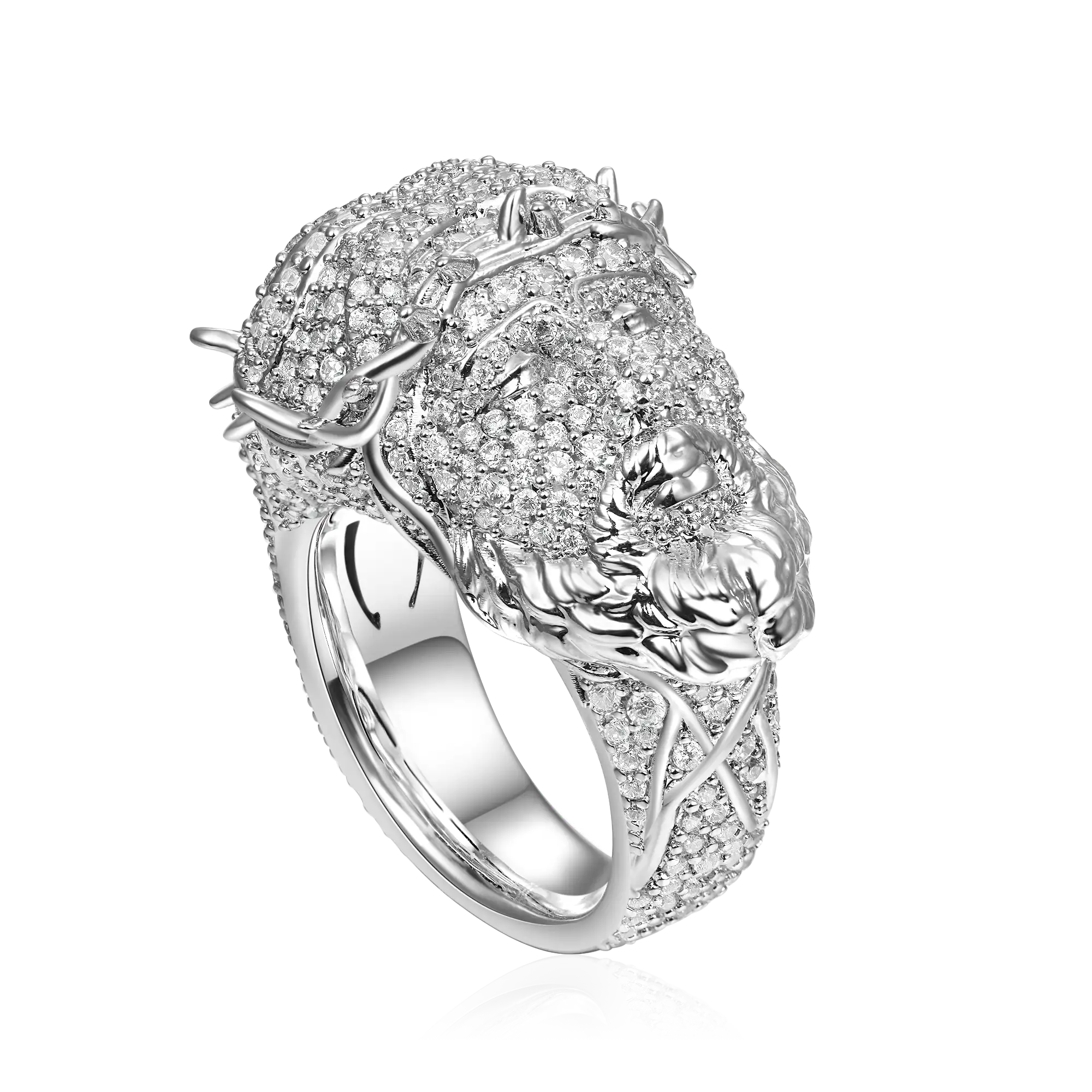 Jesus Piece Iced Ring - Image 3