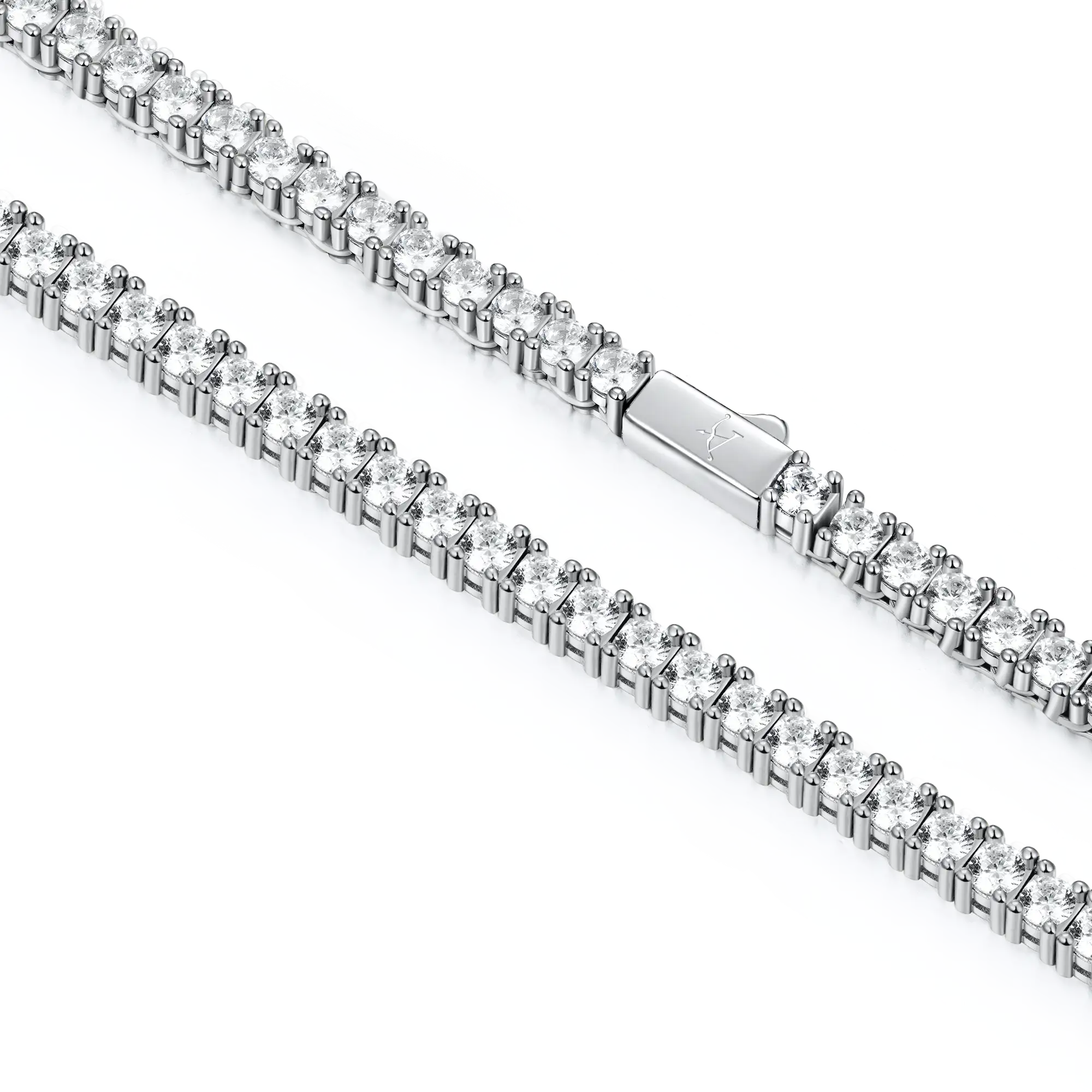 Youth Iced Tennis Chain - 3mm - Image 4