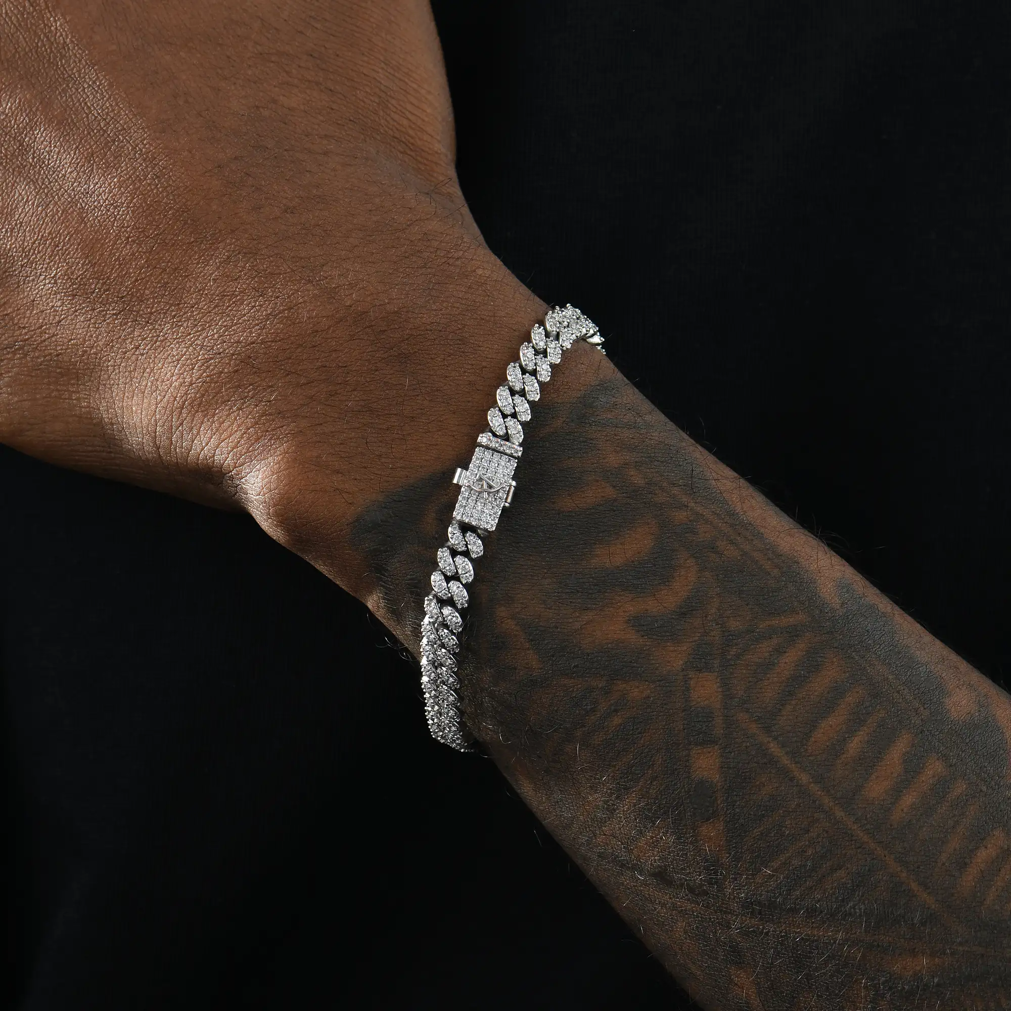 Micro Round Cut Cuban Link + Rope Bracelet Gift Set - Image 2