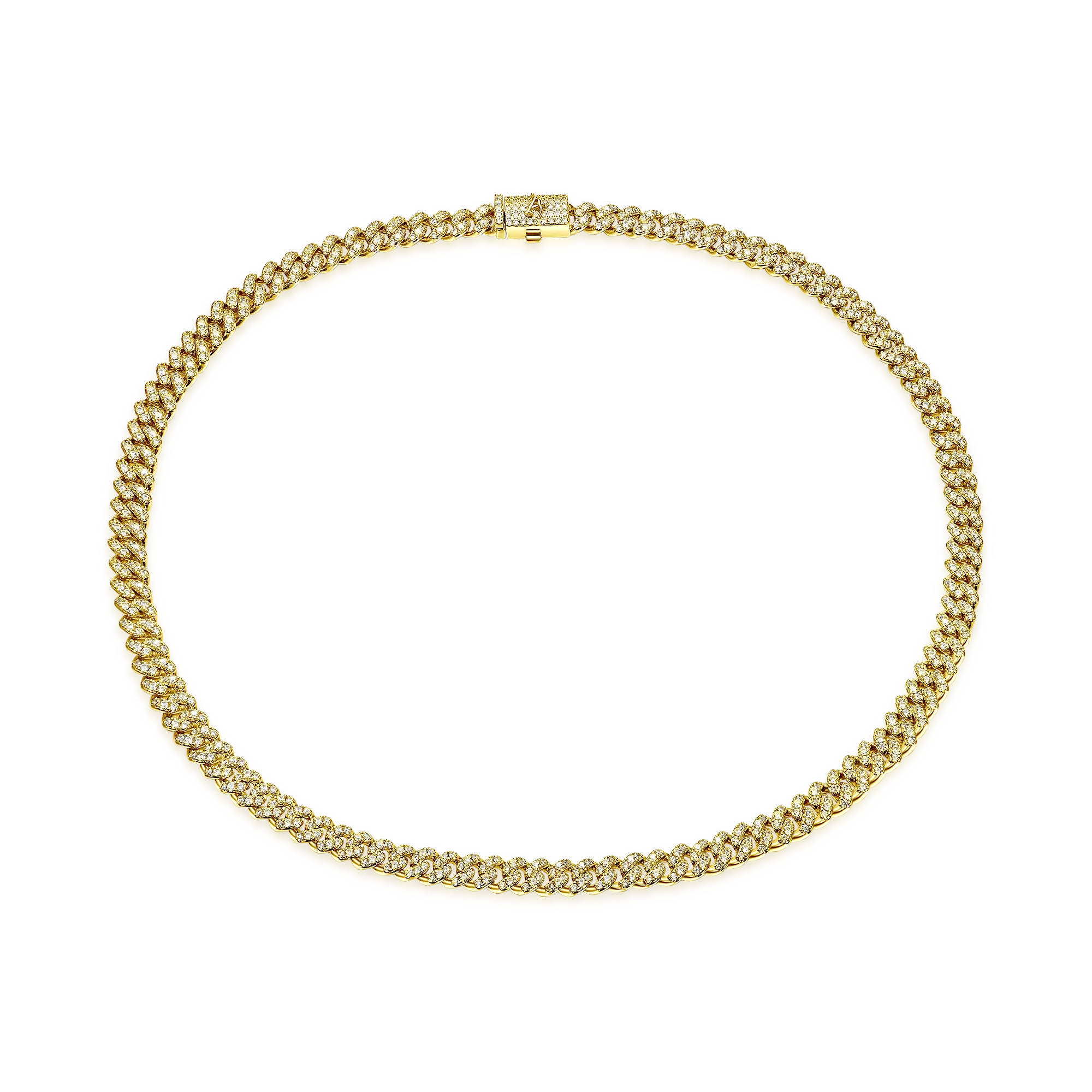 Moissanite Round Cut Cuban Link Chain - 6mm - Image 10