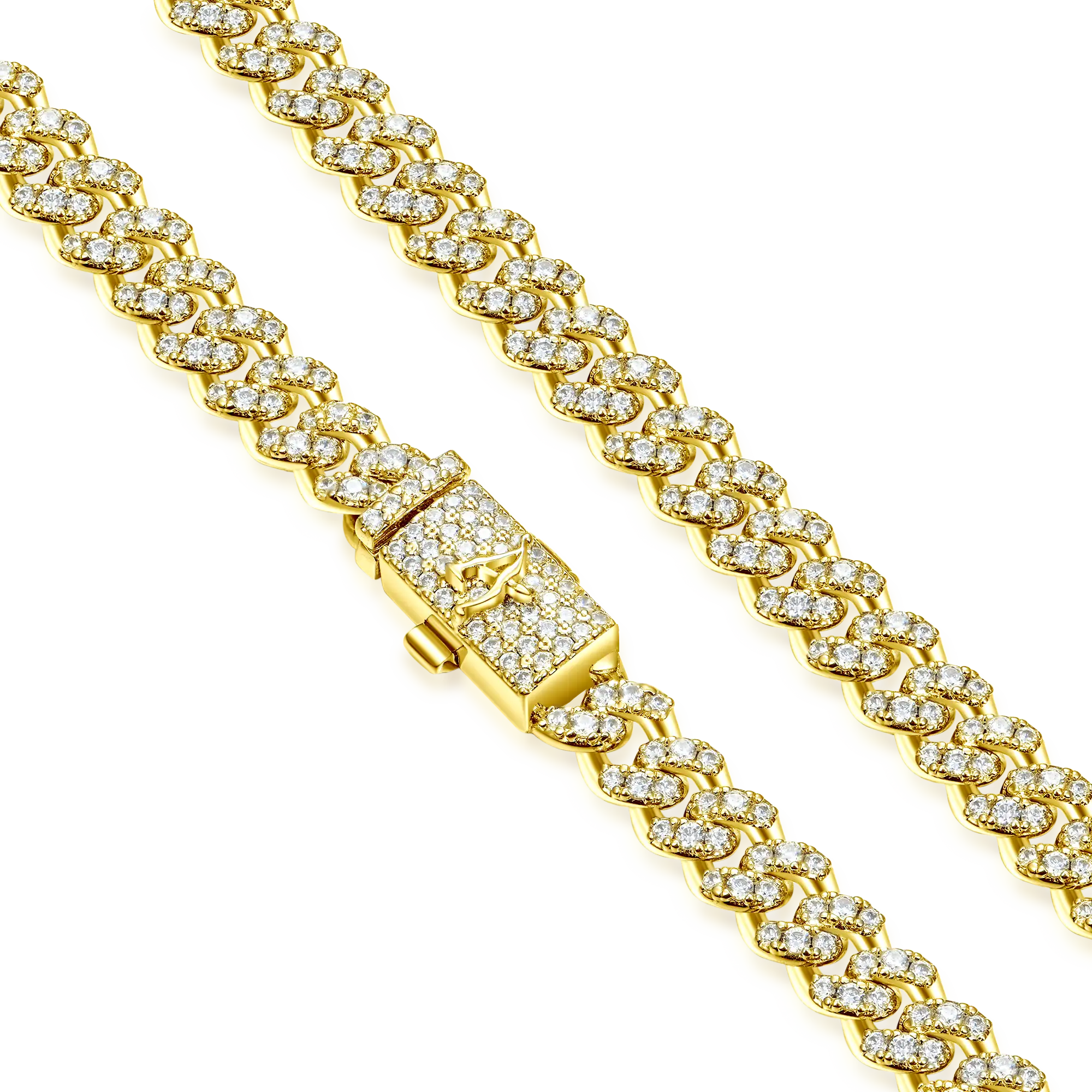 Moissanite Round Cut Cuban Link Chain - 6mm - Image 11