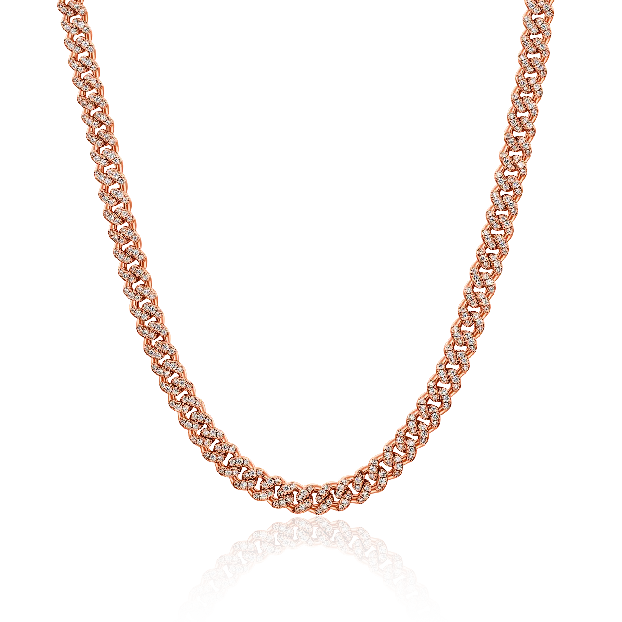 Moissanite Round Cut Cuban Link Chain - 6mm - Image 12
