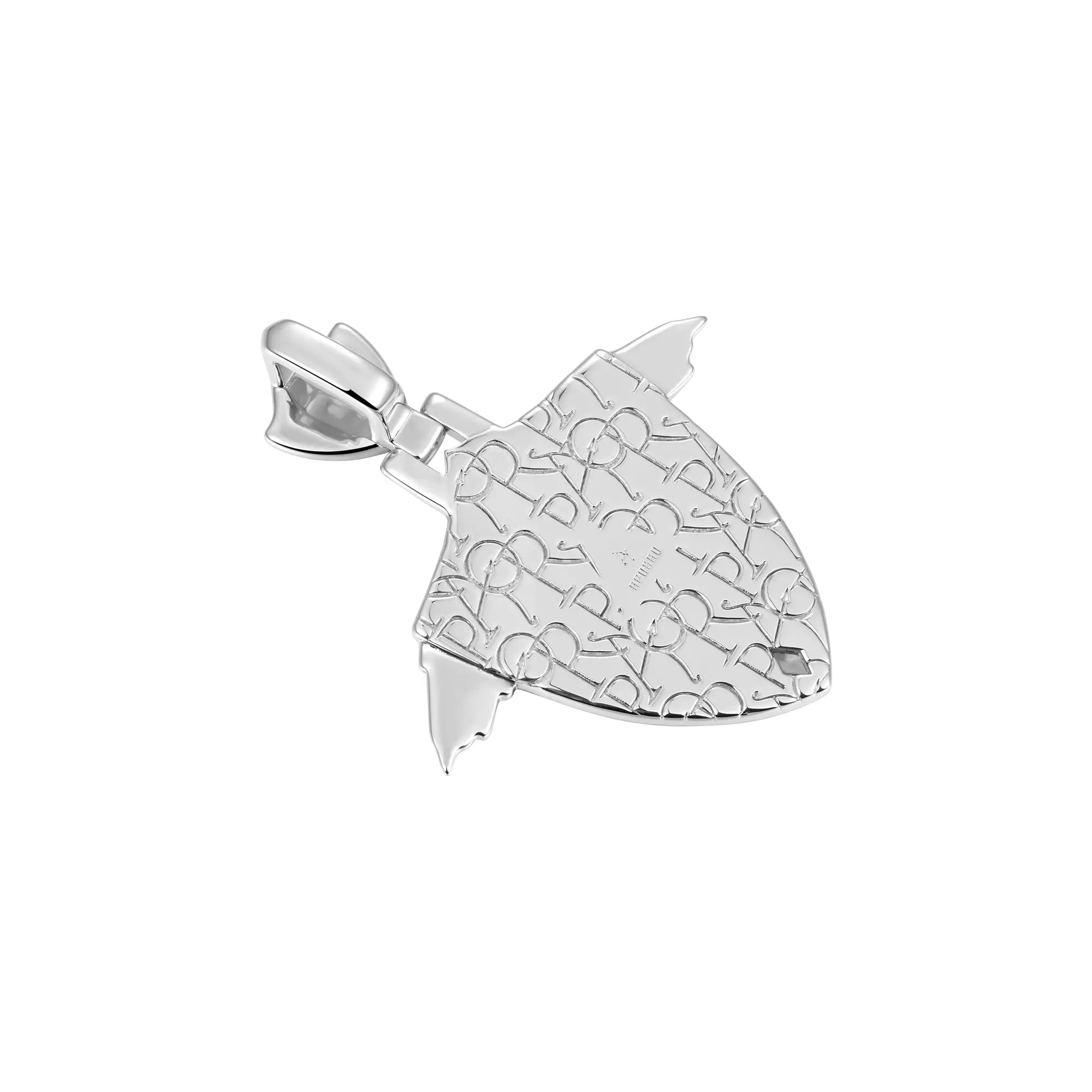 Moissanite Archangel Shield Pendant - Medium - Image 9