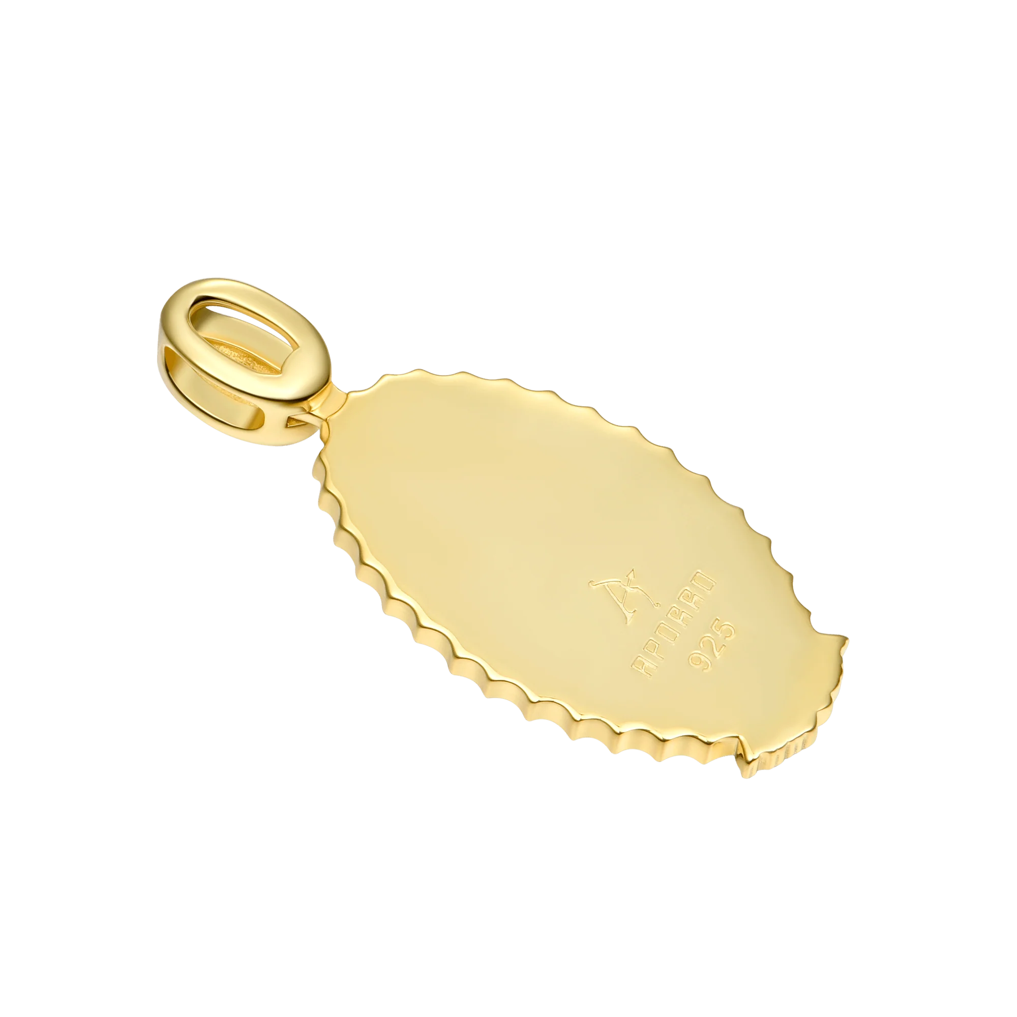 Moissanite Blessed Virgin Mary Pendant - Image 7