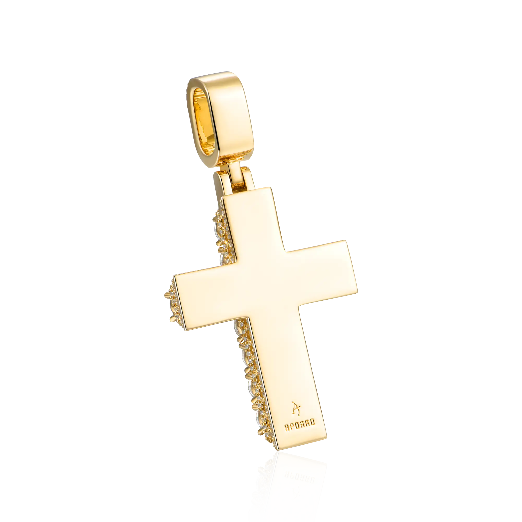 Moissanite Brilliance Layered Cross Pendant - Image 14