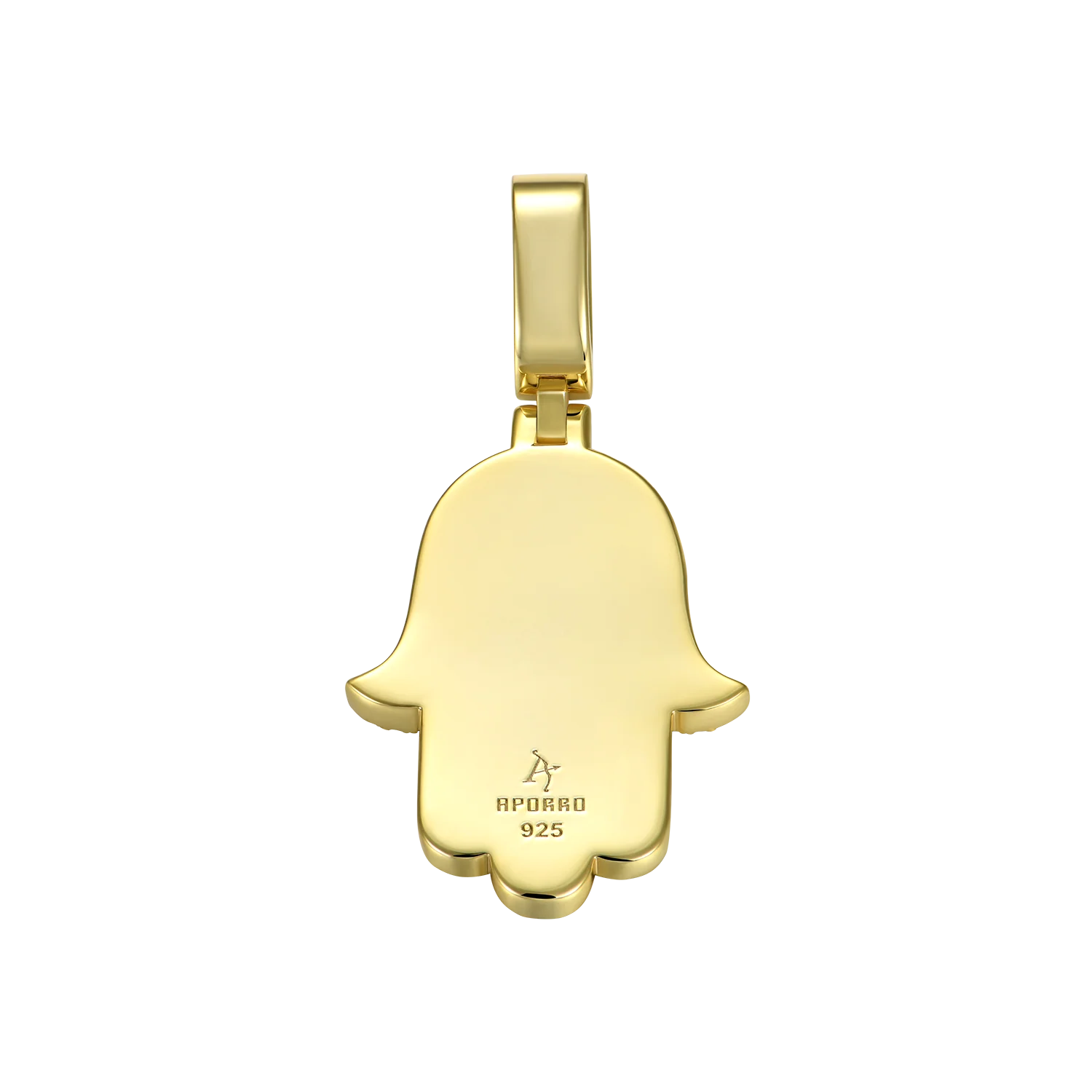 Moissanite Double-Layered Hamsa Pendant - Image 15