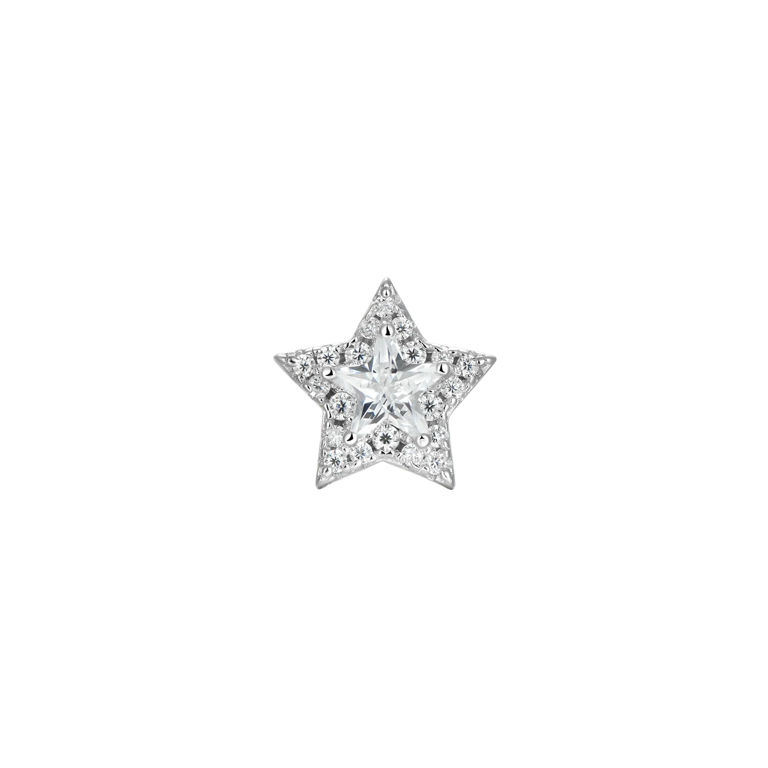 S925 Halo Star Stud Earrings-Pair - Image 3