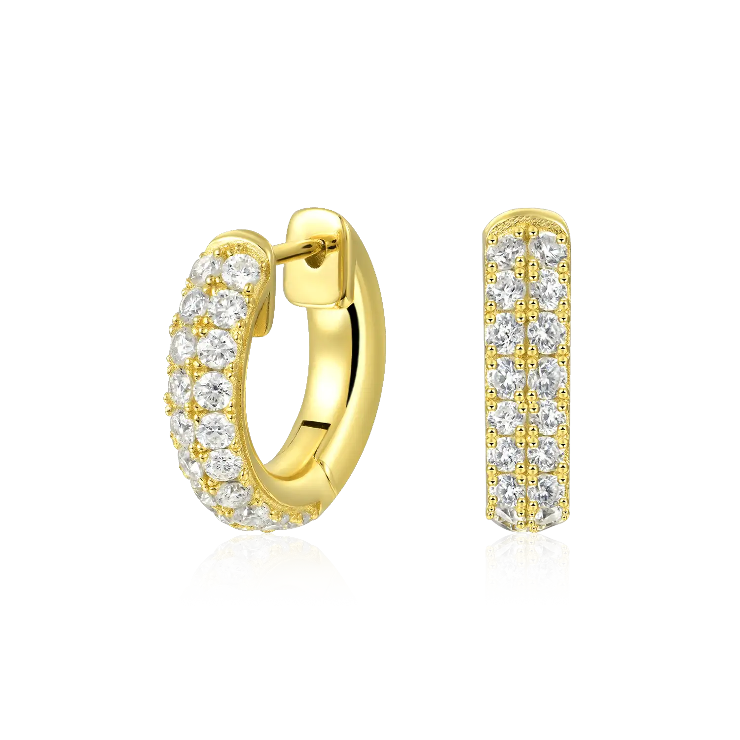 S925 Double Row Hoop Earring - Image 10