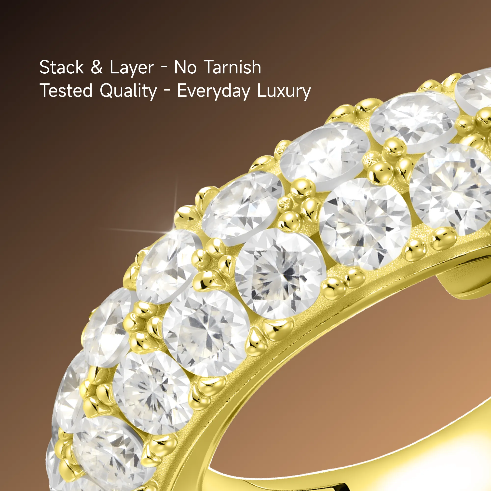S925 Double Row Hoop Earring - Image 13