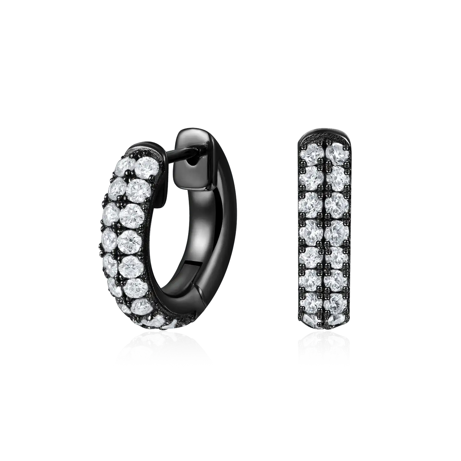 S925 Double Row Hoop Earring - Image 25