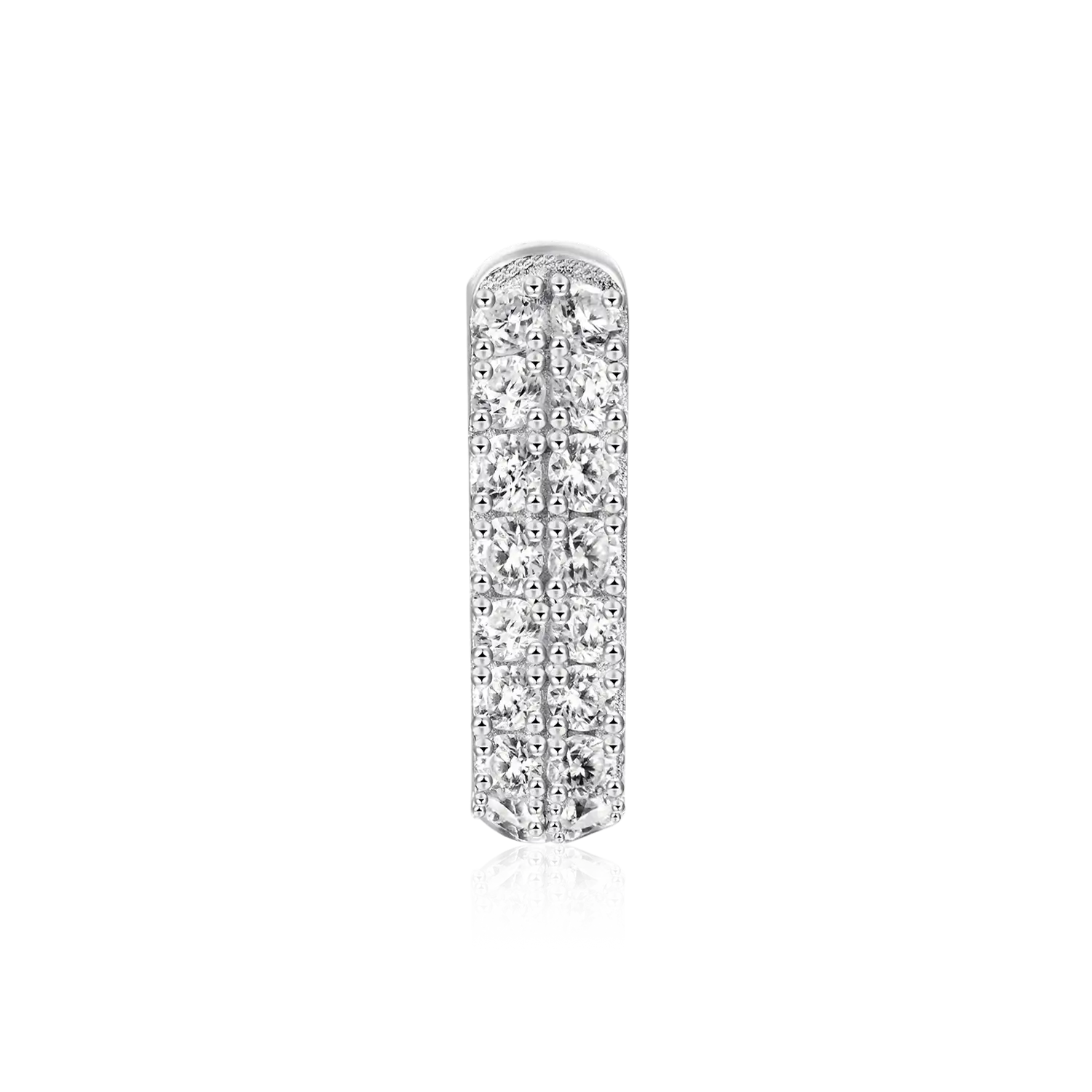S925 Double Row Hoop Earring - Image 7