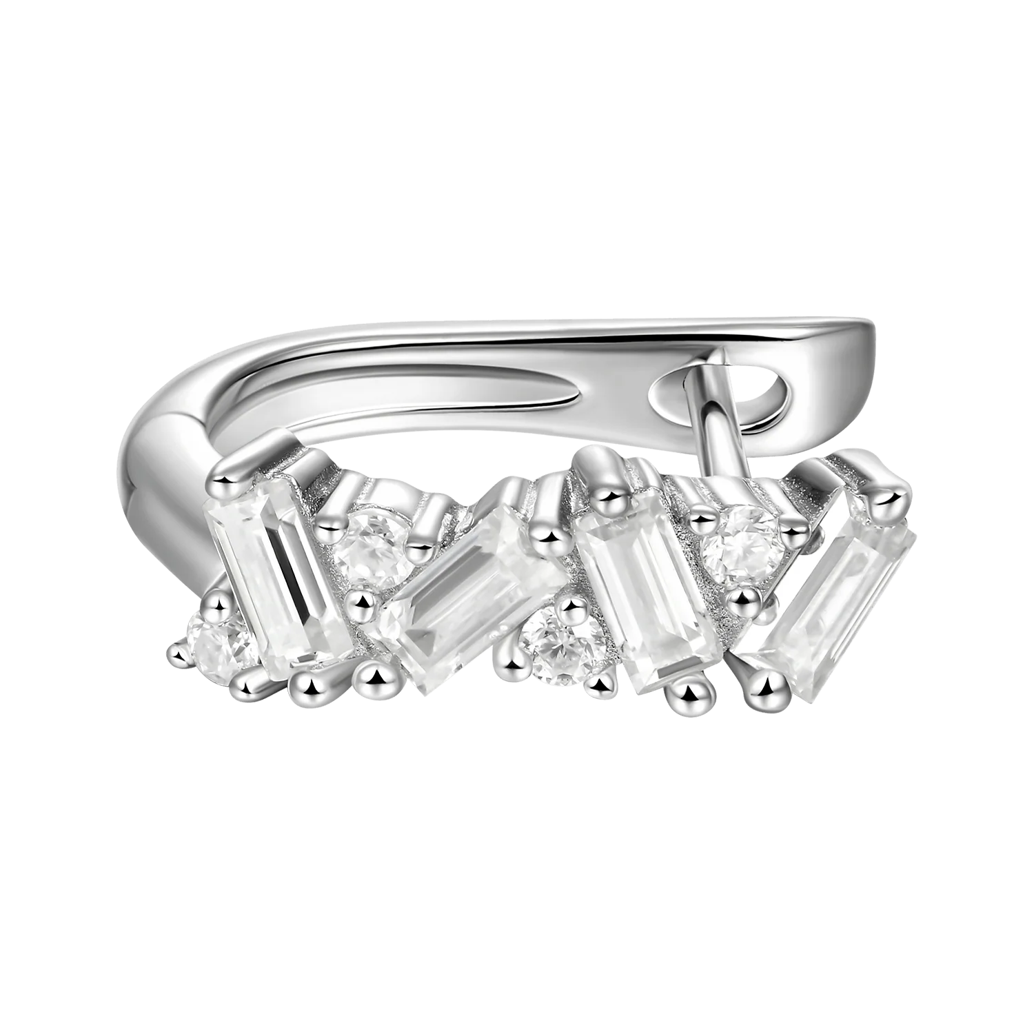S925 Halo Hoop Earrings - Pair - Image 5