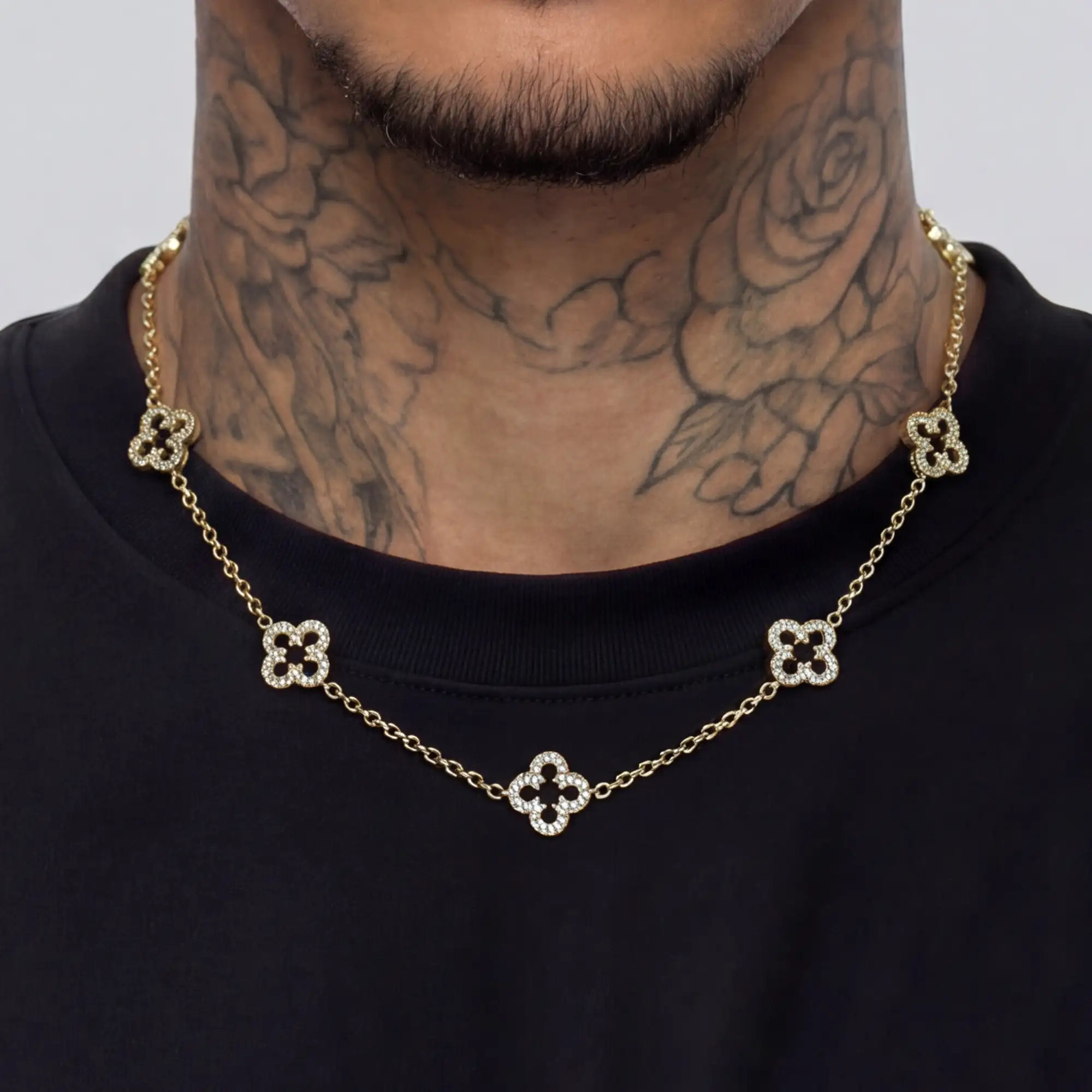 Moissanite Iced Agyin Dawuru Necklace - Image 3