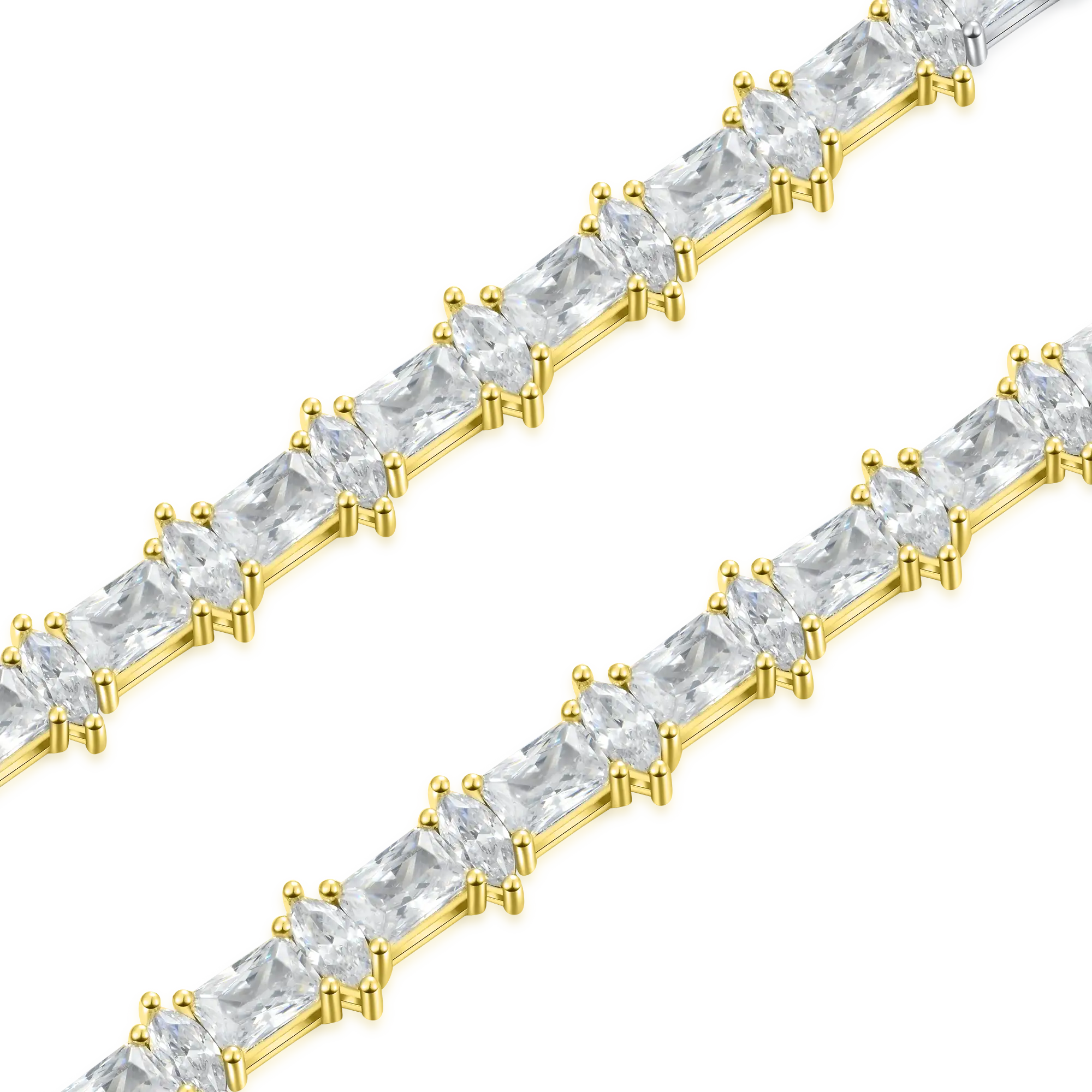 Moissanite Refined Luster Tennis Chain - 6mm - Image 8