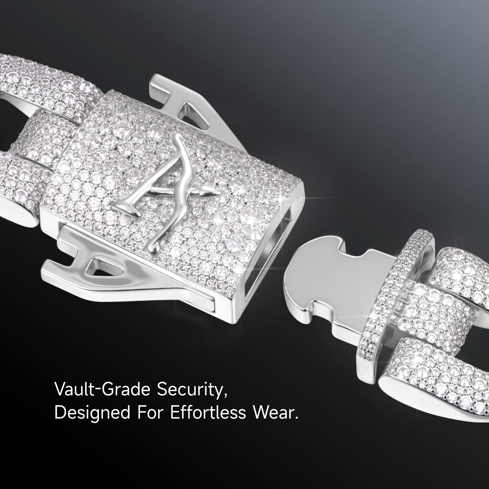 Moissanite Round Cut Cuban Link Chain - 19mm - Image 5