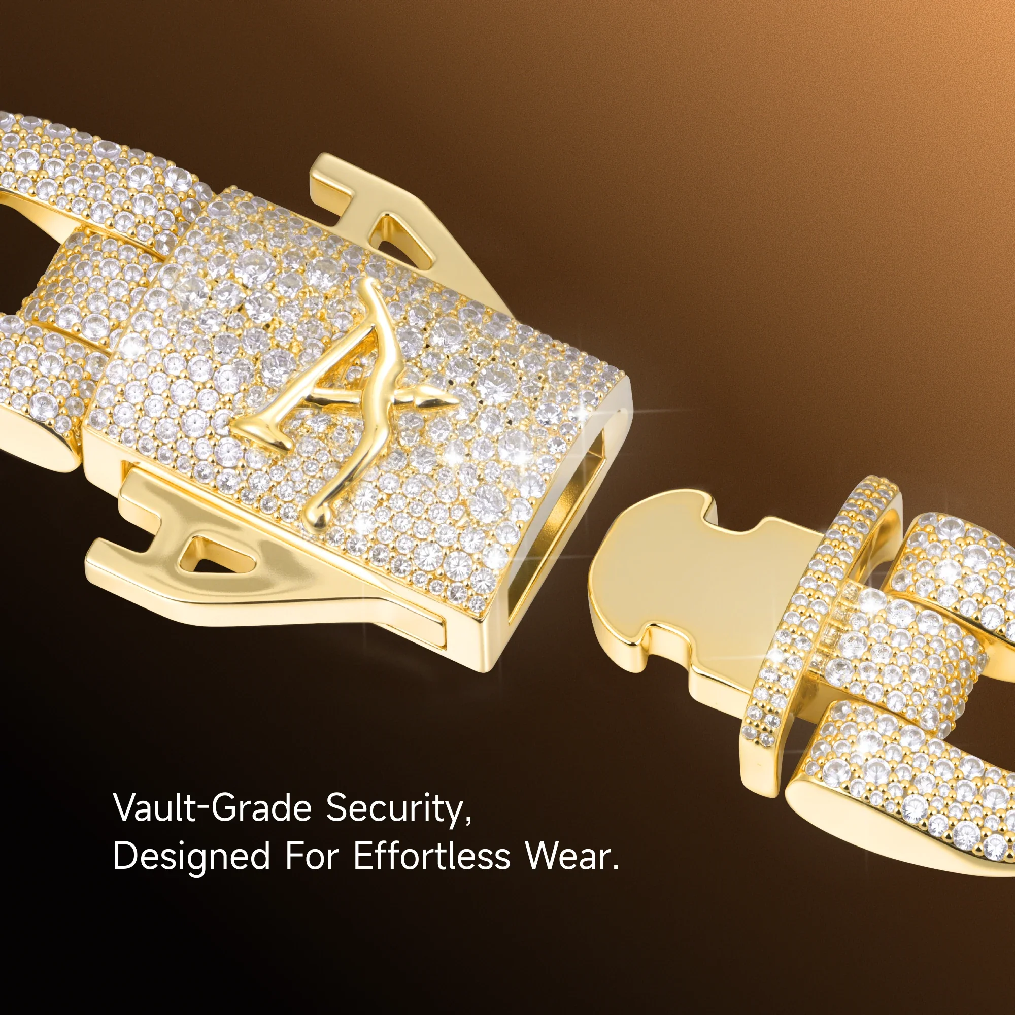 Moissanite Round Cut Cuban Link Chain - 19mm - Image 10