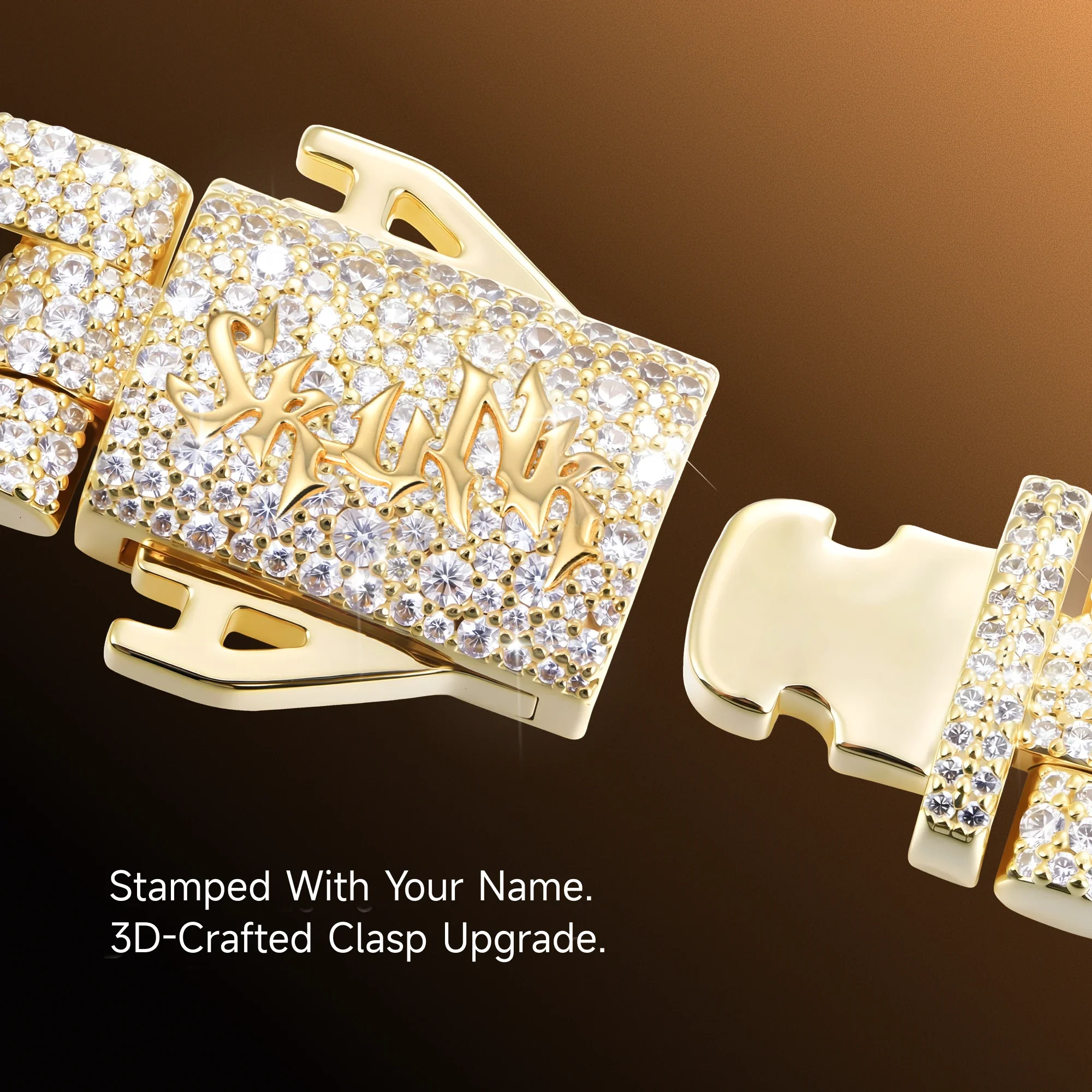 Moissanite Round Cut Cuban Link Chain - 12mm - Image 9