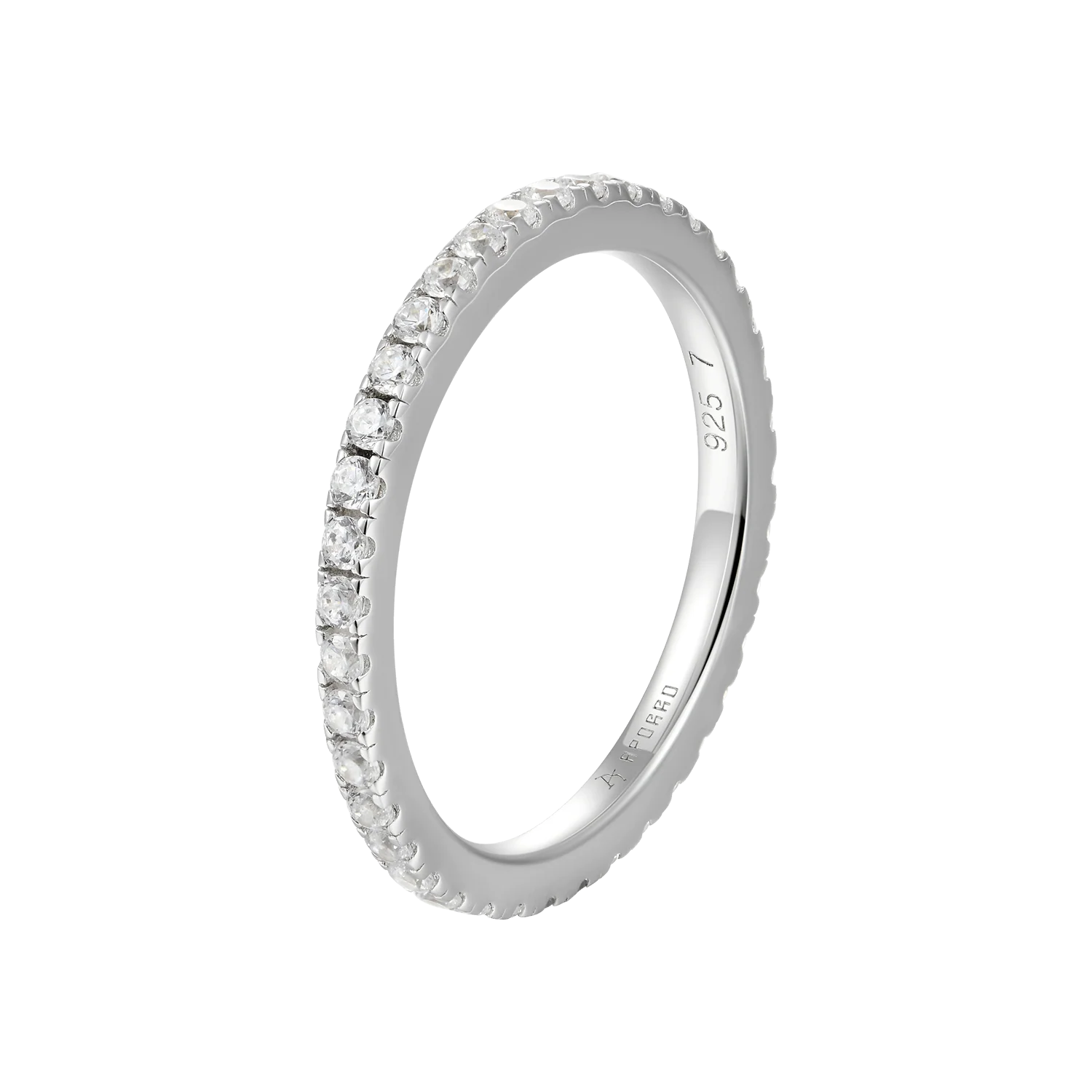 Moissanite Round Eternity Ring - Image 2