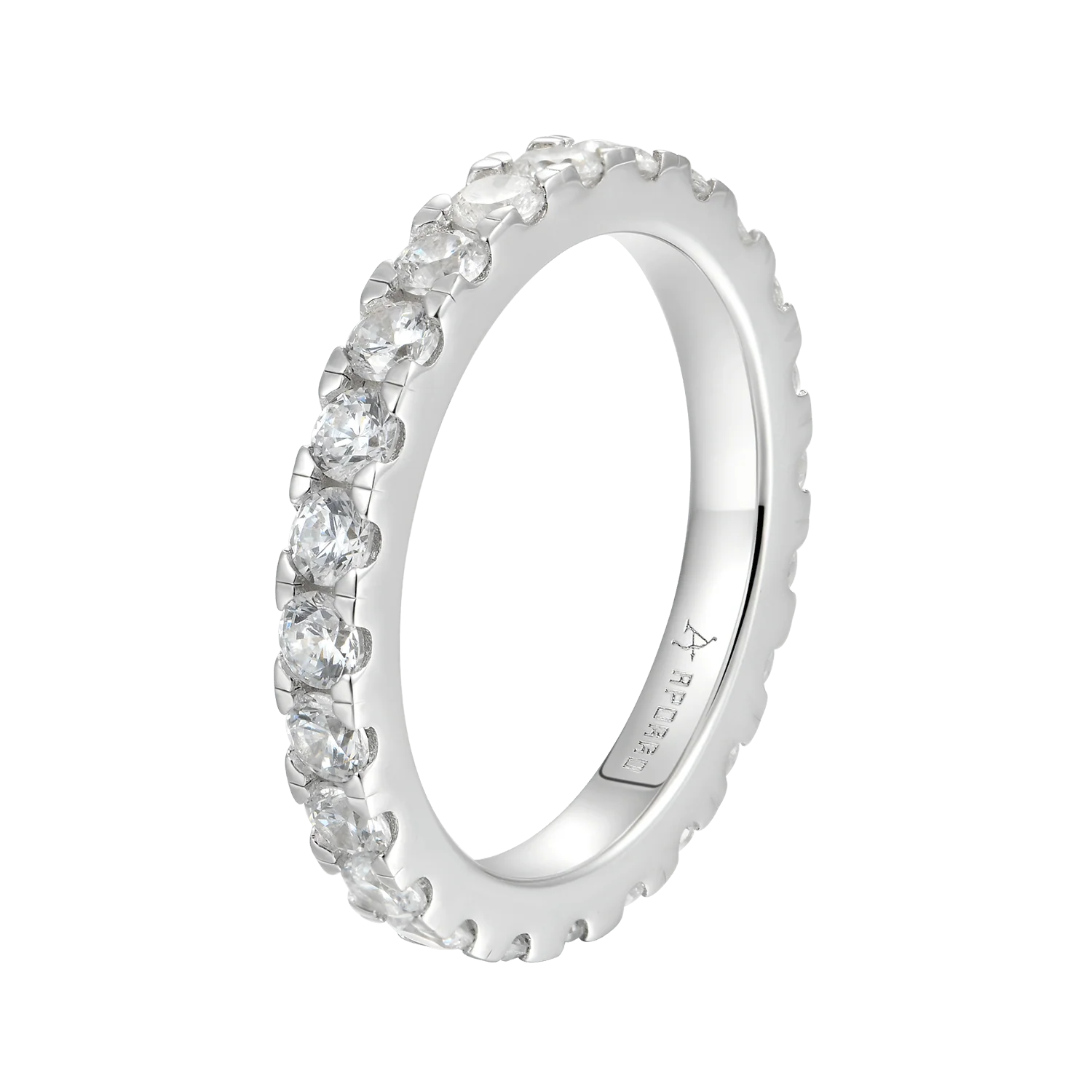 Moissanite Round Eternity Ring - Image 7