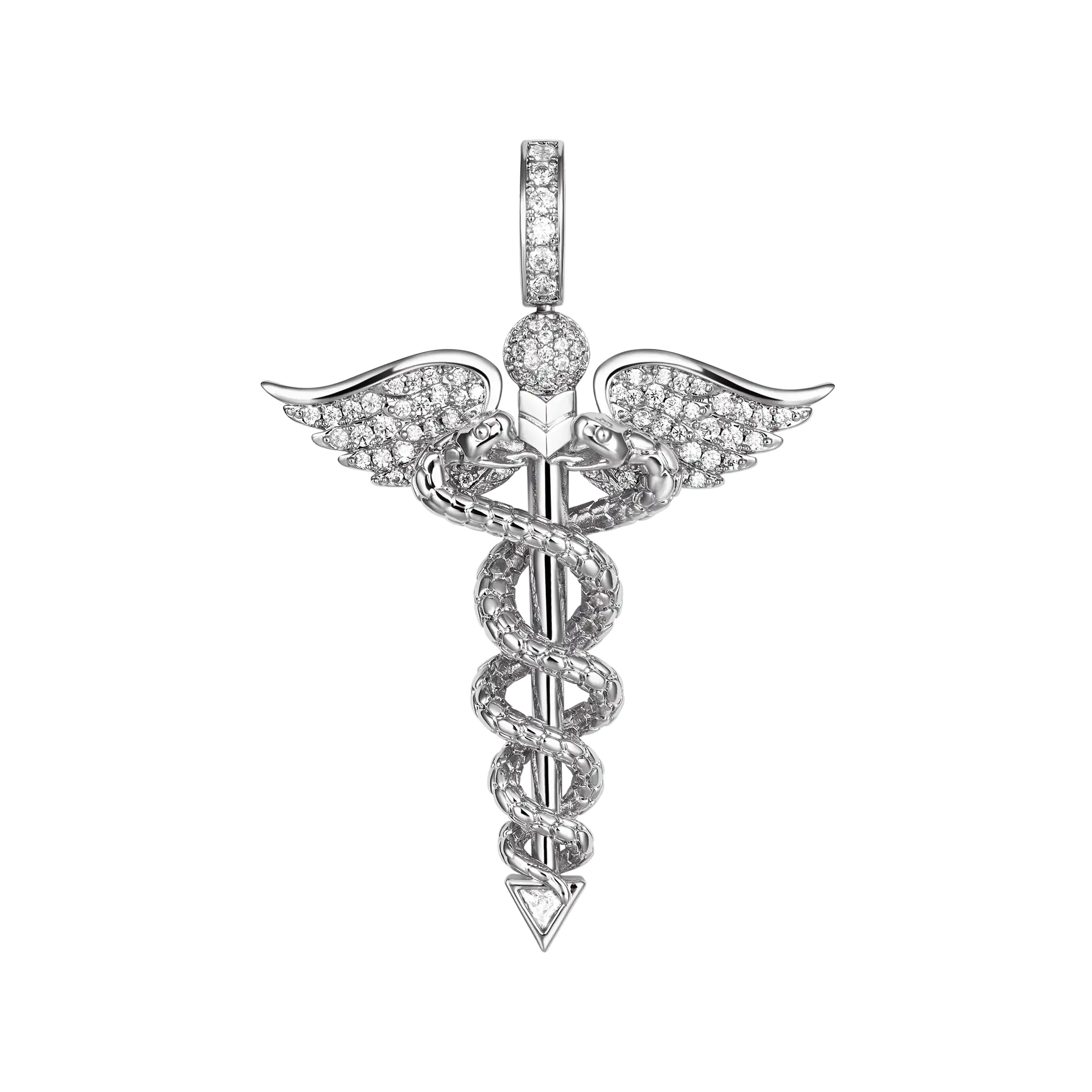Moissanite Staff of Hermes Pendant - Image 11