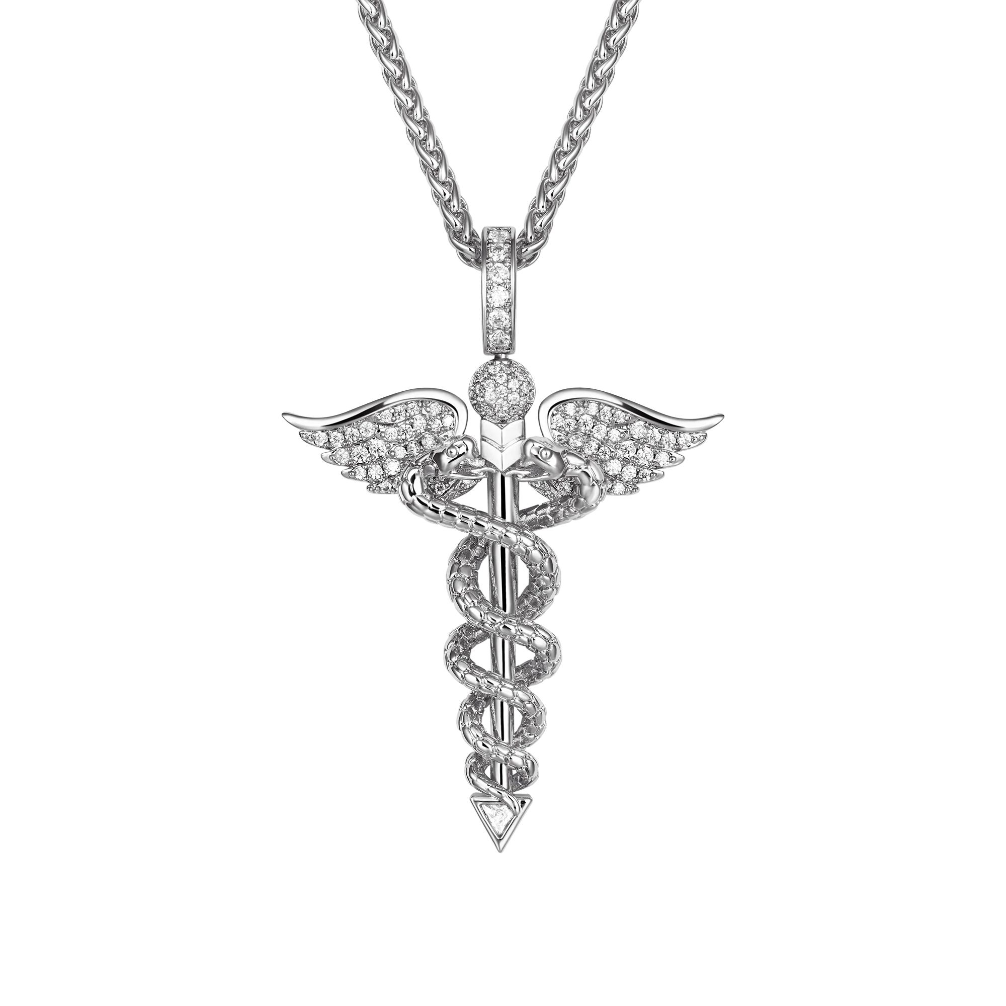 Moissanite Staff of Hermes Pendant - Image 9