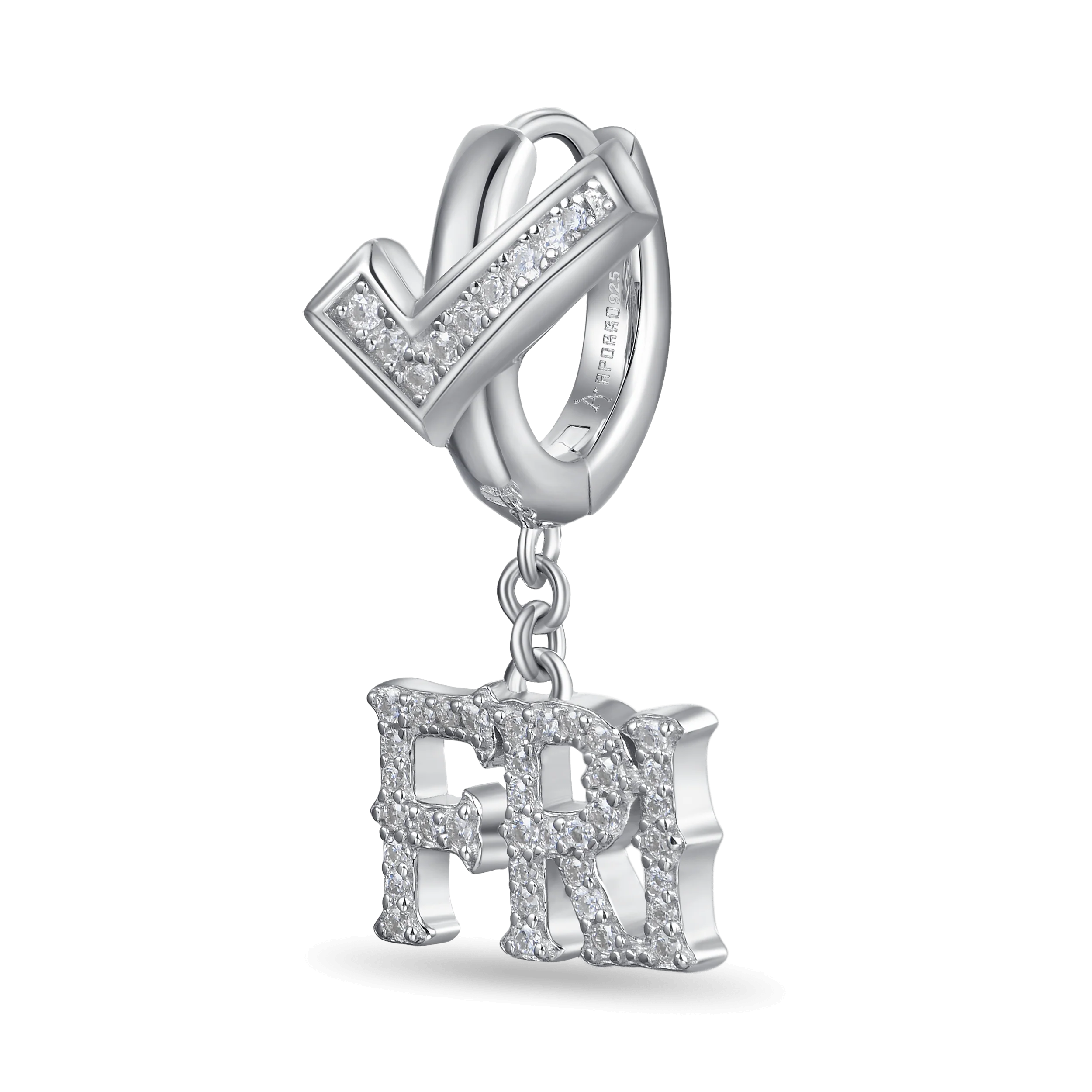 Moissanite MON/FRI Dangly Earring - Image 10