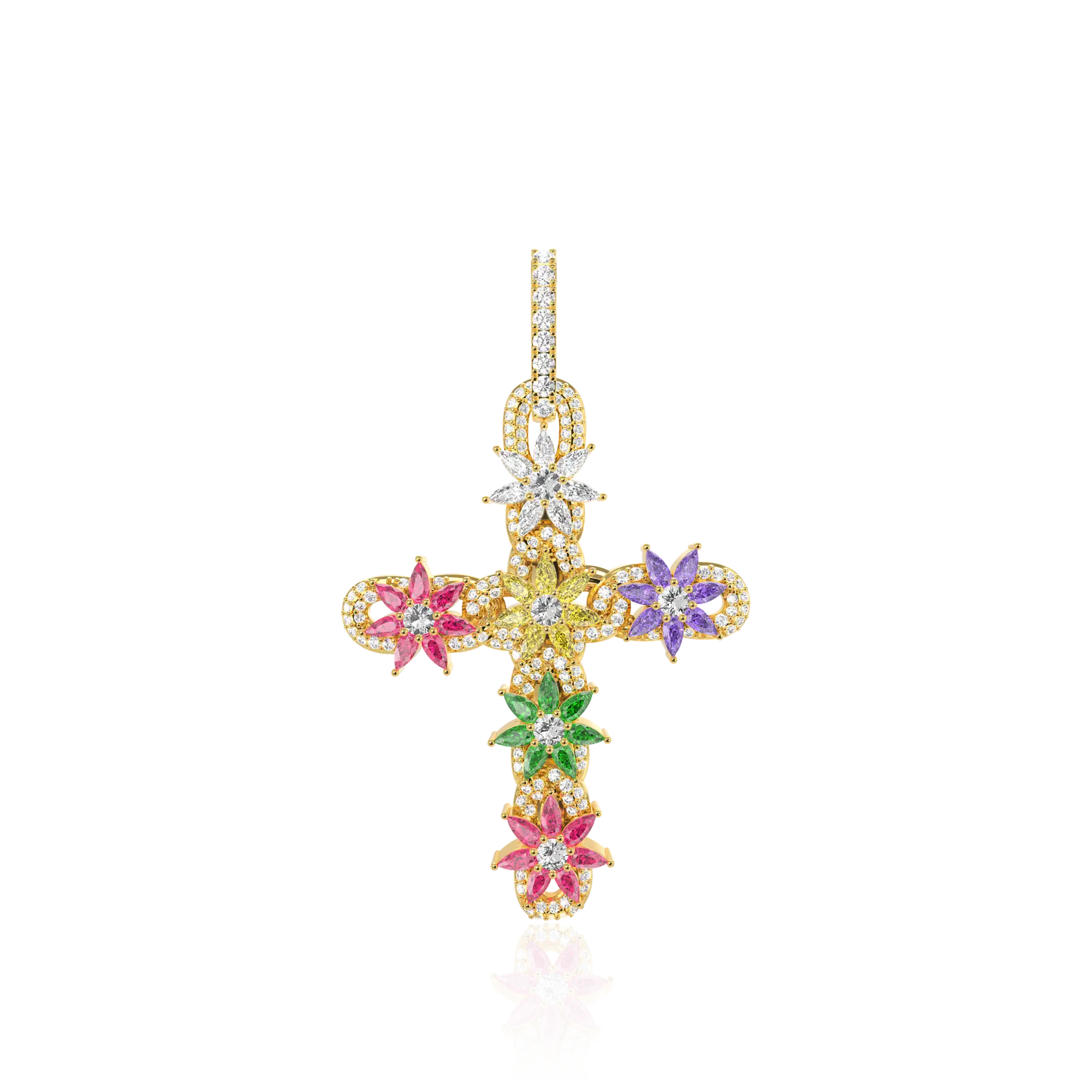 Lily Infinity Cross Pendant - Image 12