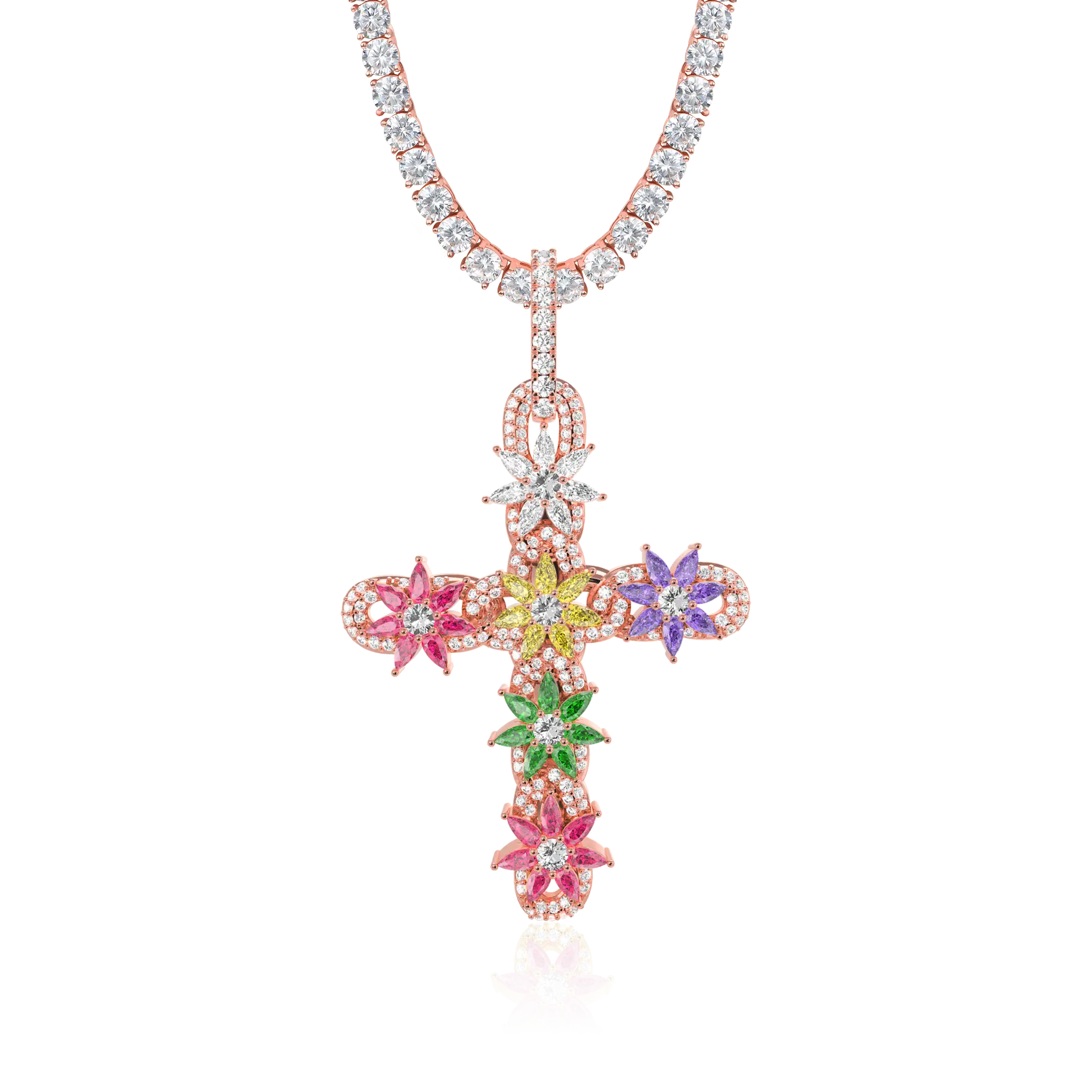 Lily Infinity Cross Pendant - Image 16