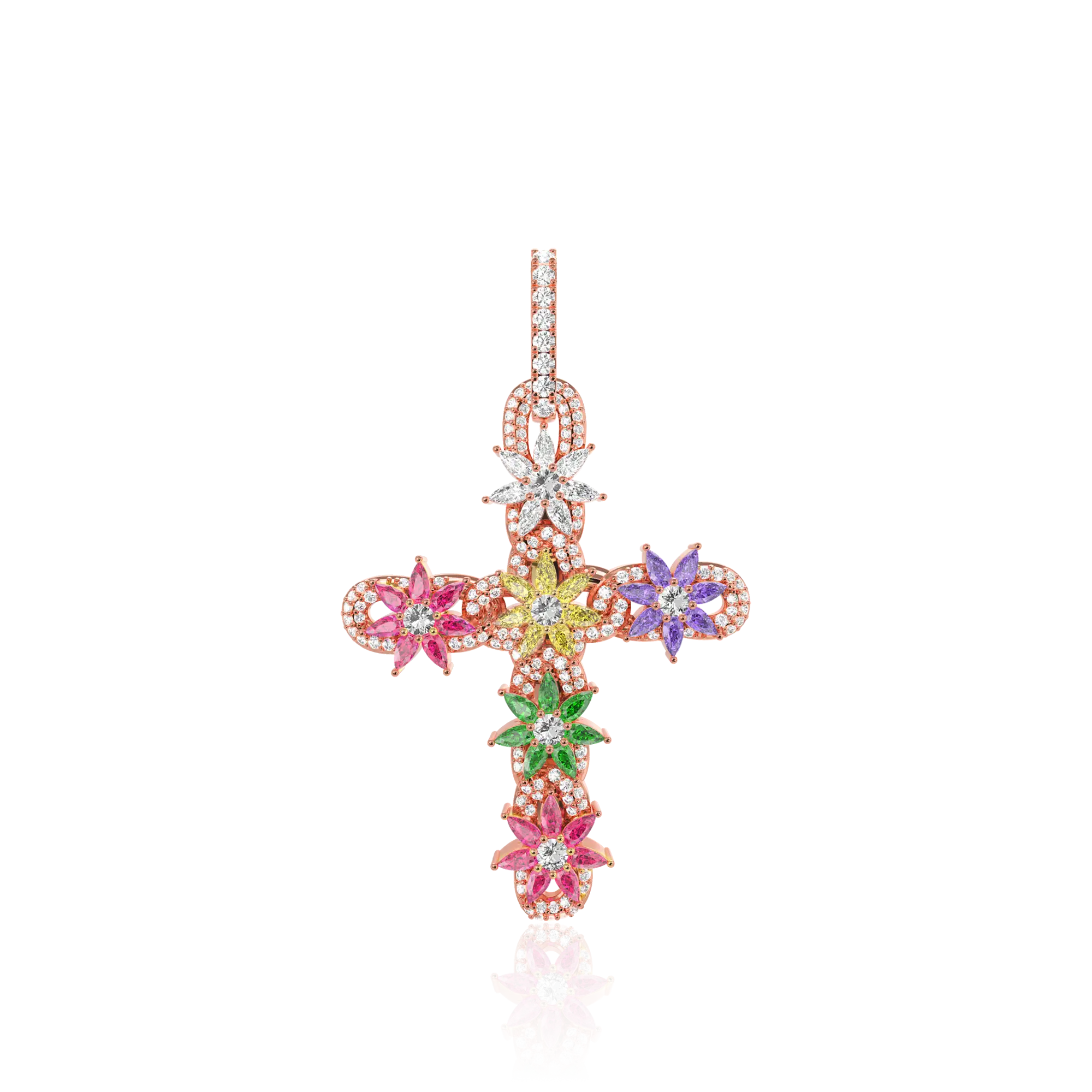 Lily Infinity Cross Pendant - Image 17