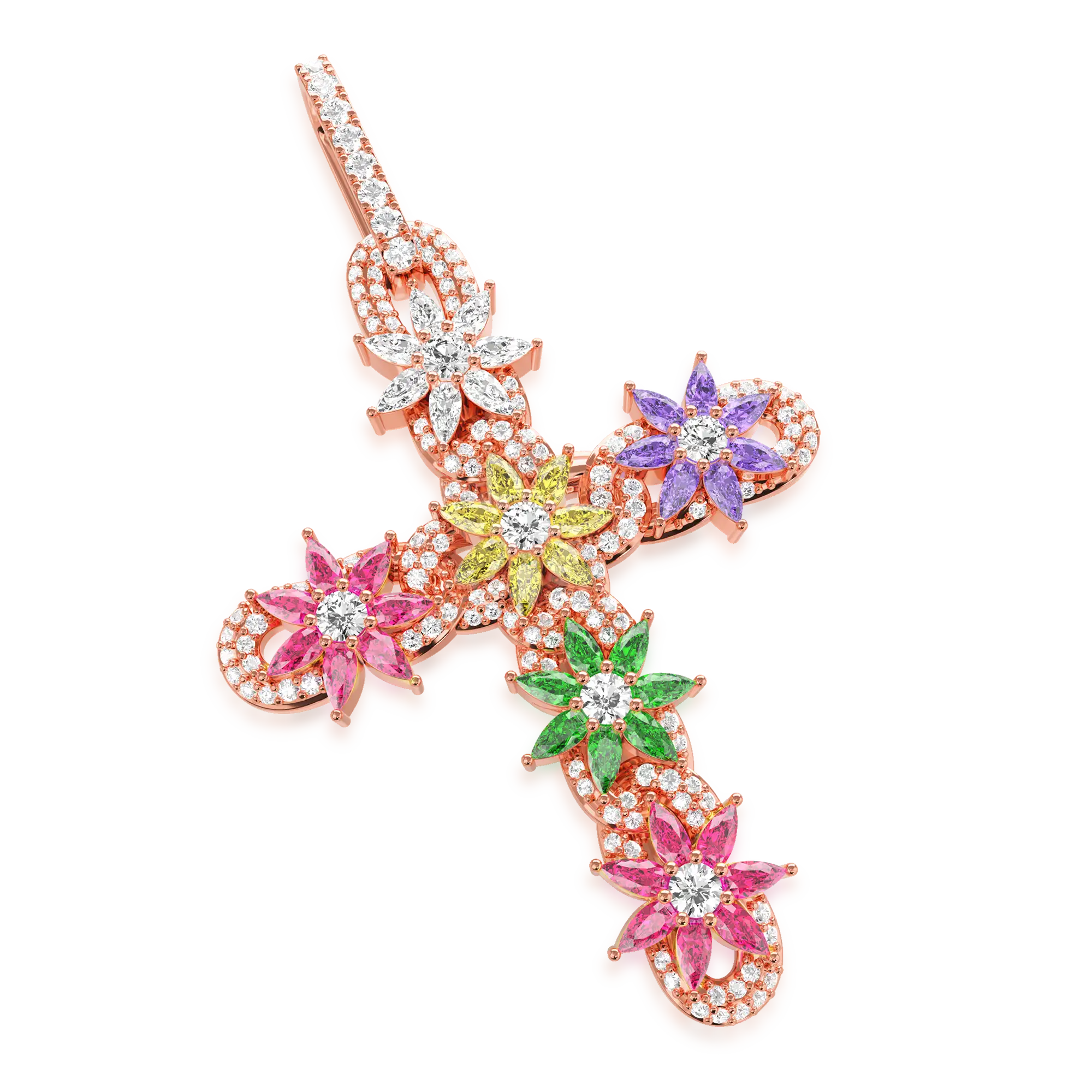 Lily Infinity Cross Pendant - Image 18