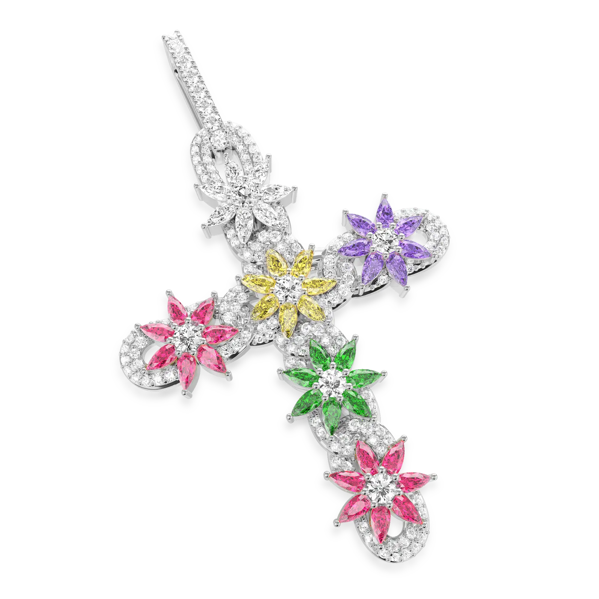 Lily Infinity Cross Pendant - Image 5