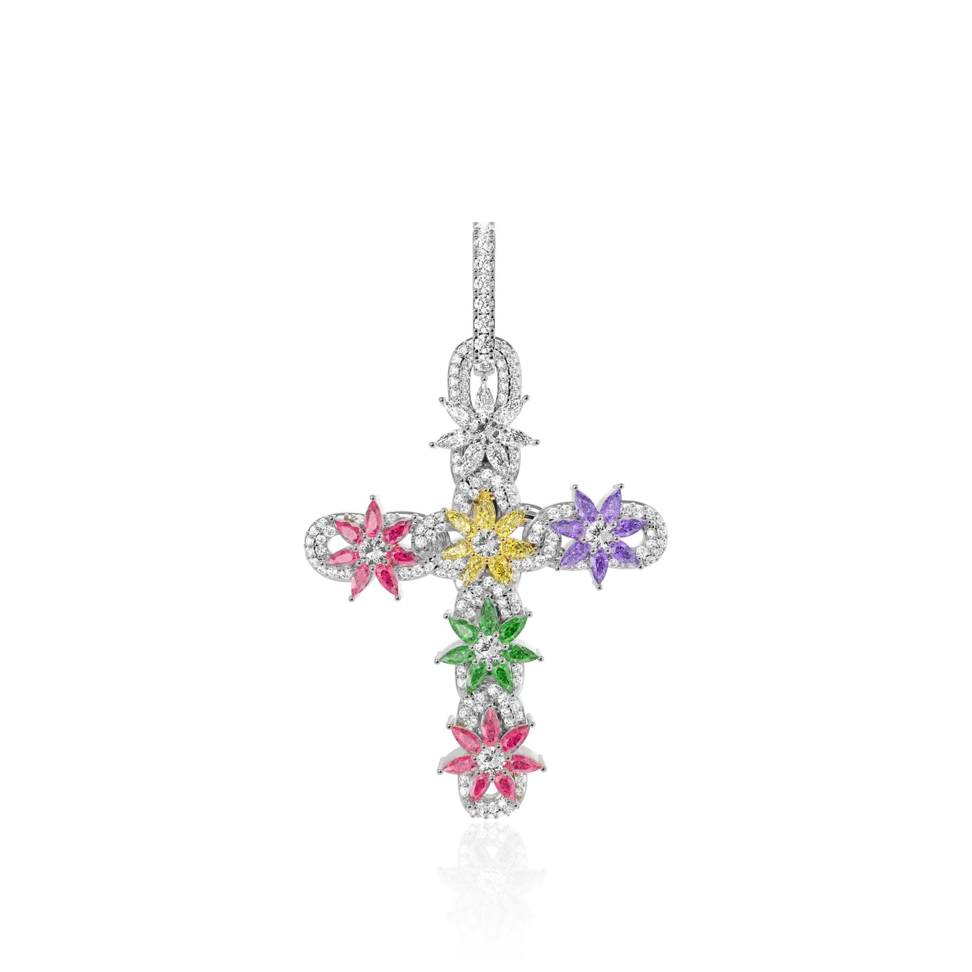 Lily Infinity Cross Pendant - Image 7