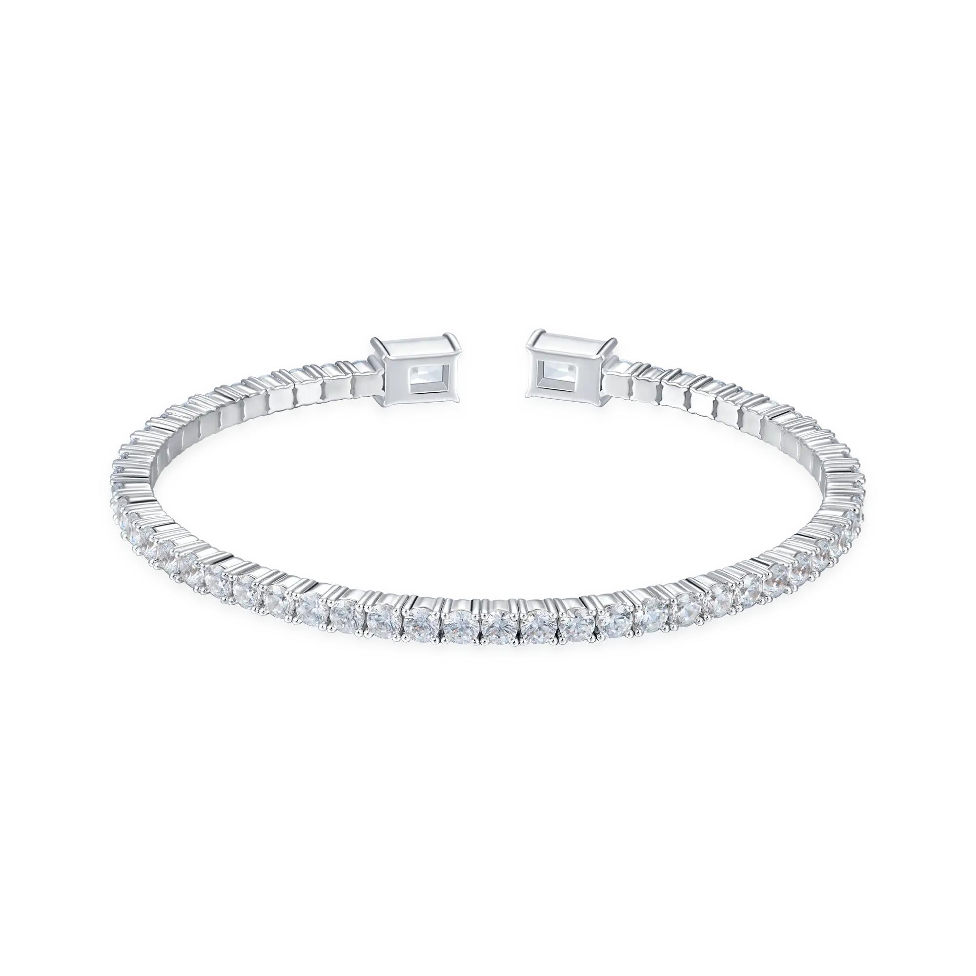 Multiple Spring Tennis Bangle Bracelet - Image 5