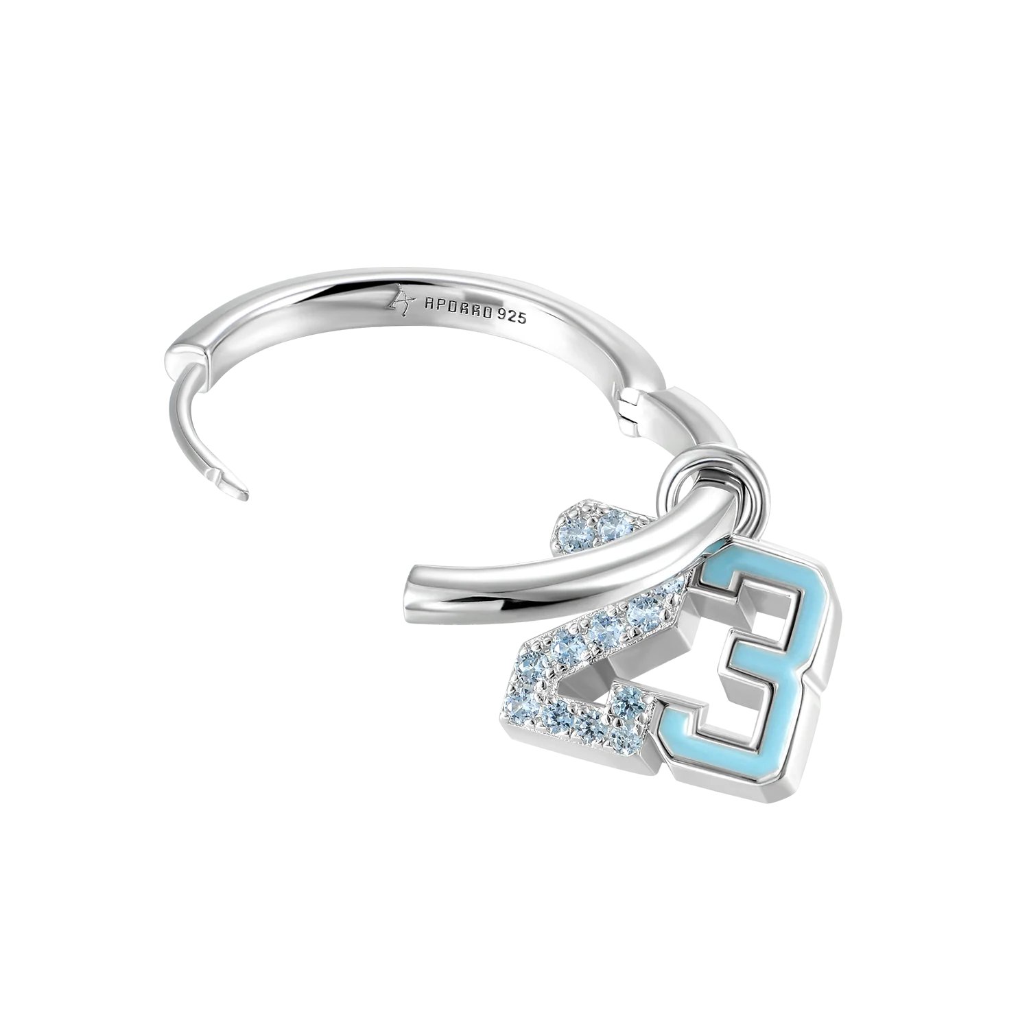 Number 23 Dangly Earring-Single - Image 3